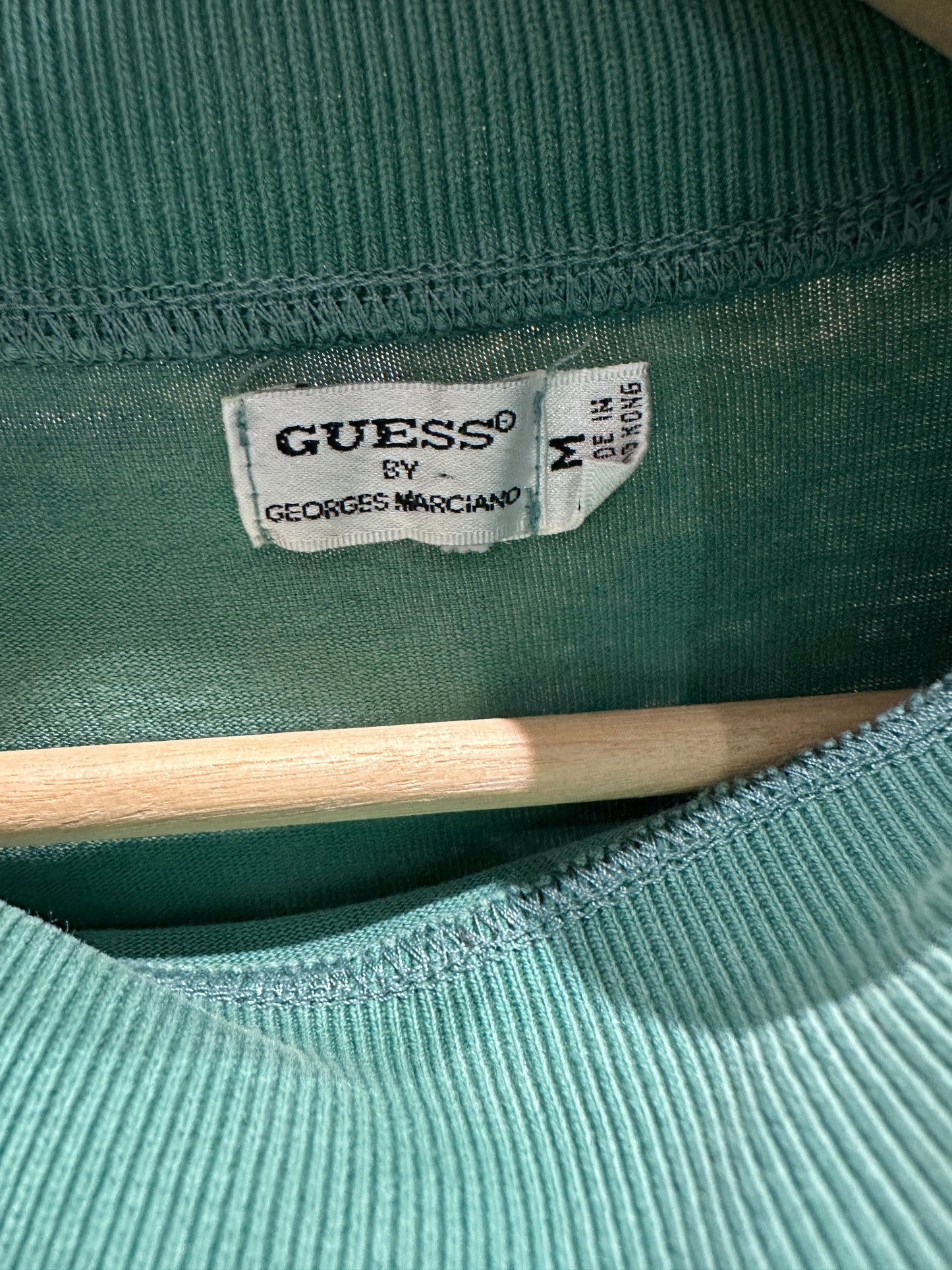 (Mens Medium) Guess Green Turtle Neck Shirt