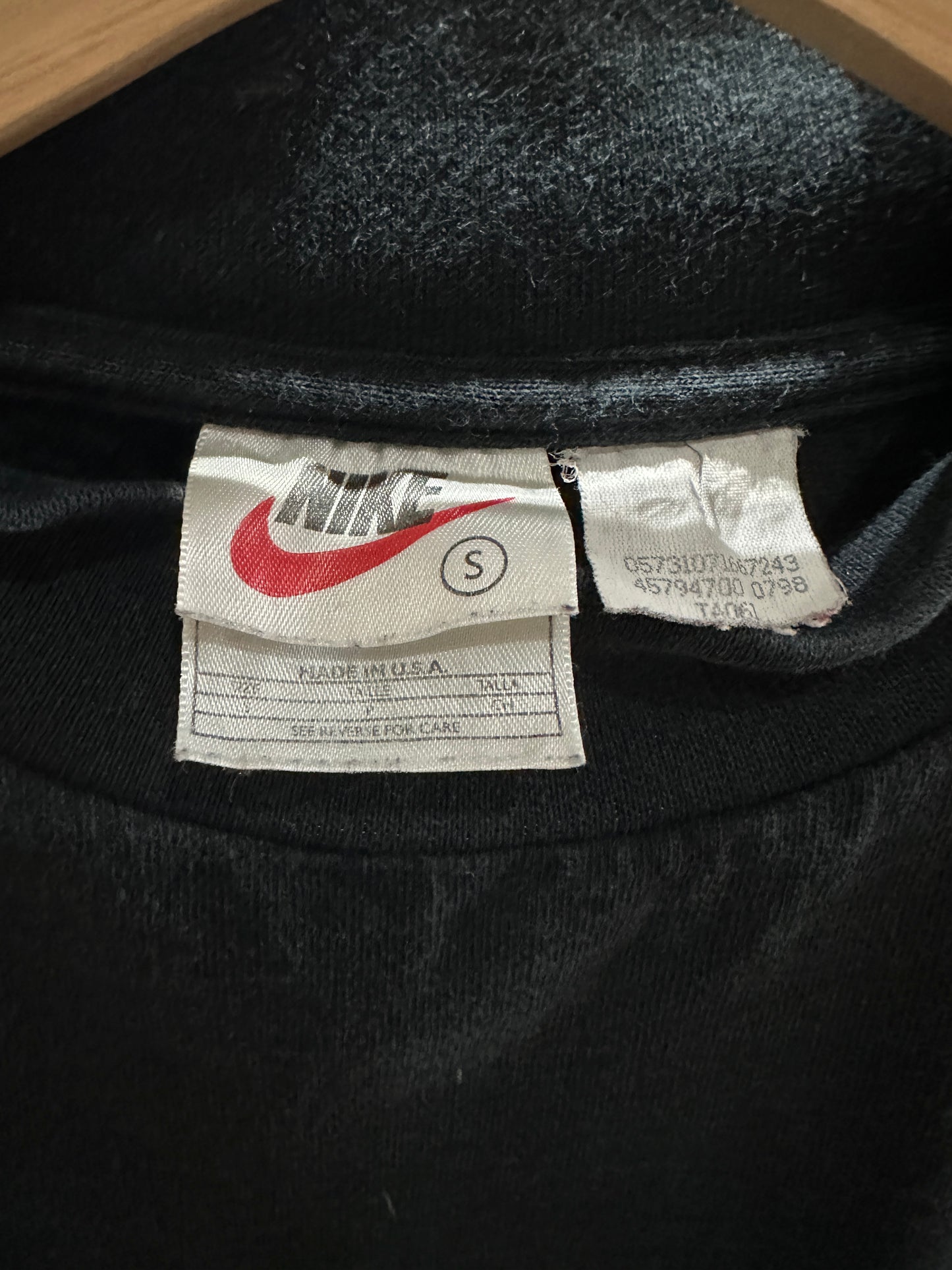 (Mens Small) 90s Nike Mock Neck Black Shirt