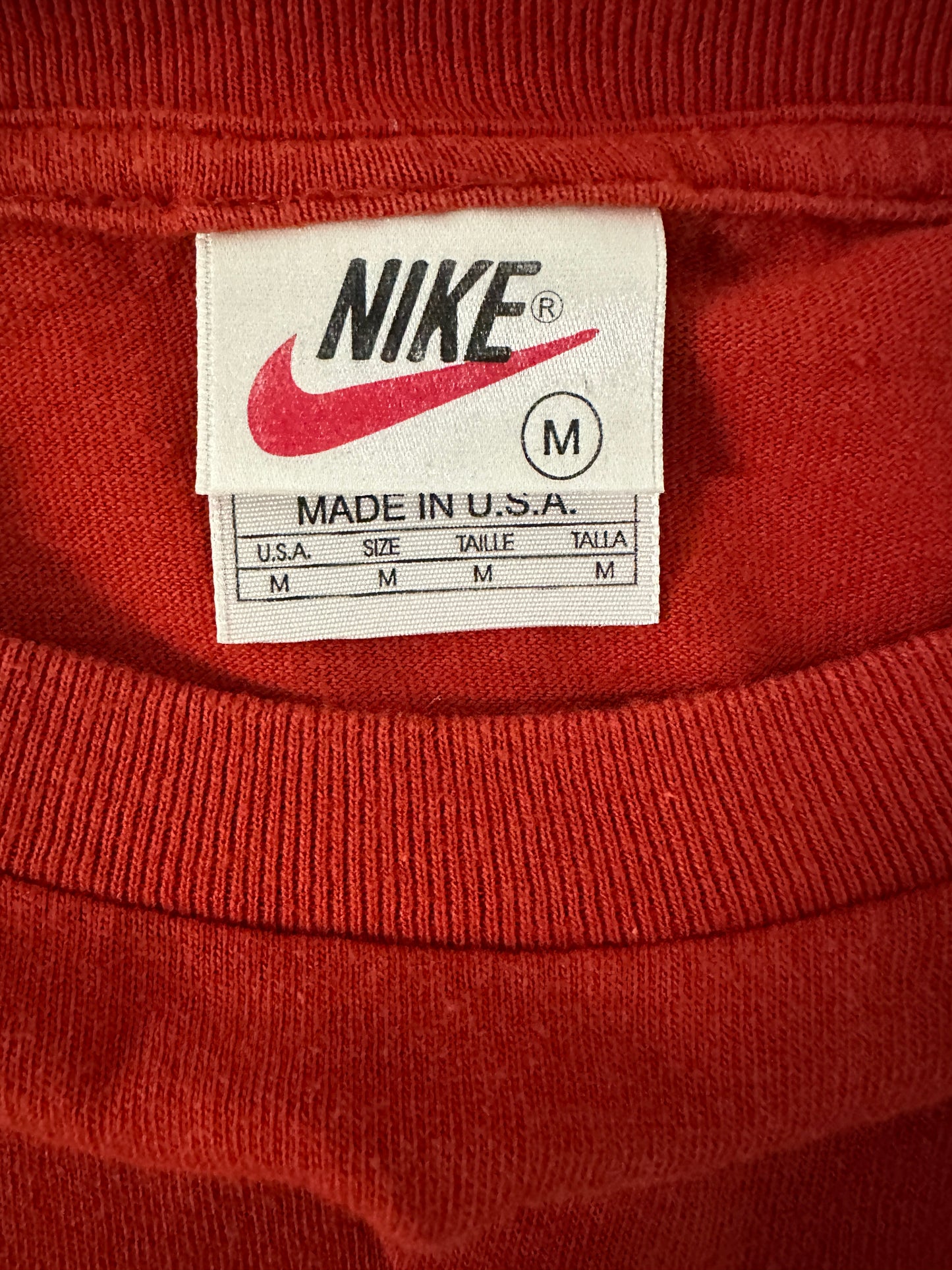 (Mens Medium) 90s Orange Nike Long-Sleeve Shirt