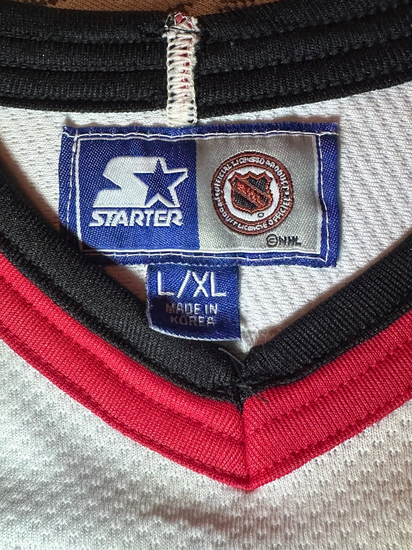(Kids Large/XL) 90s Starter Chicago Blackhawks Jersey