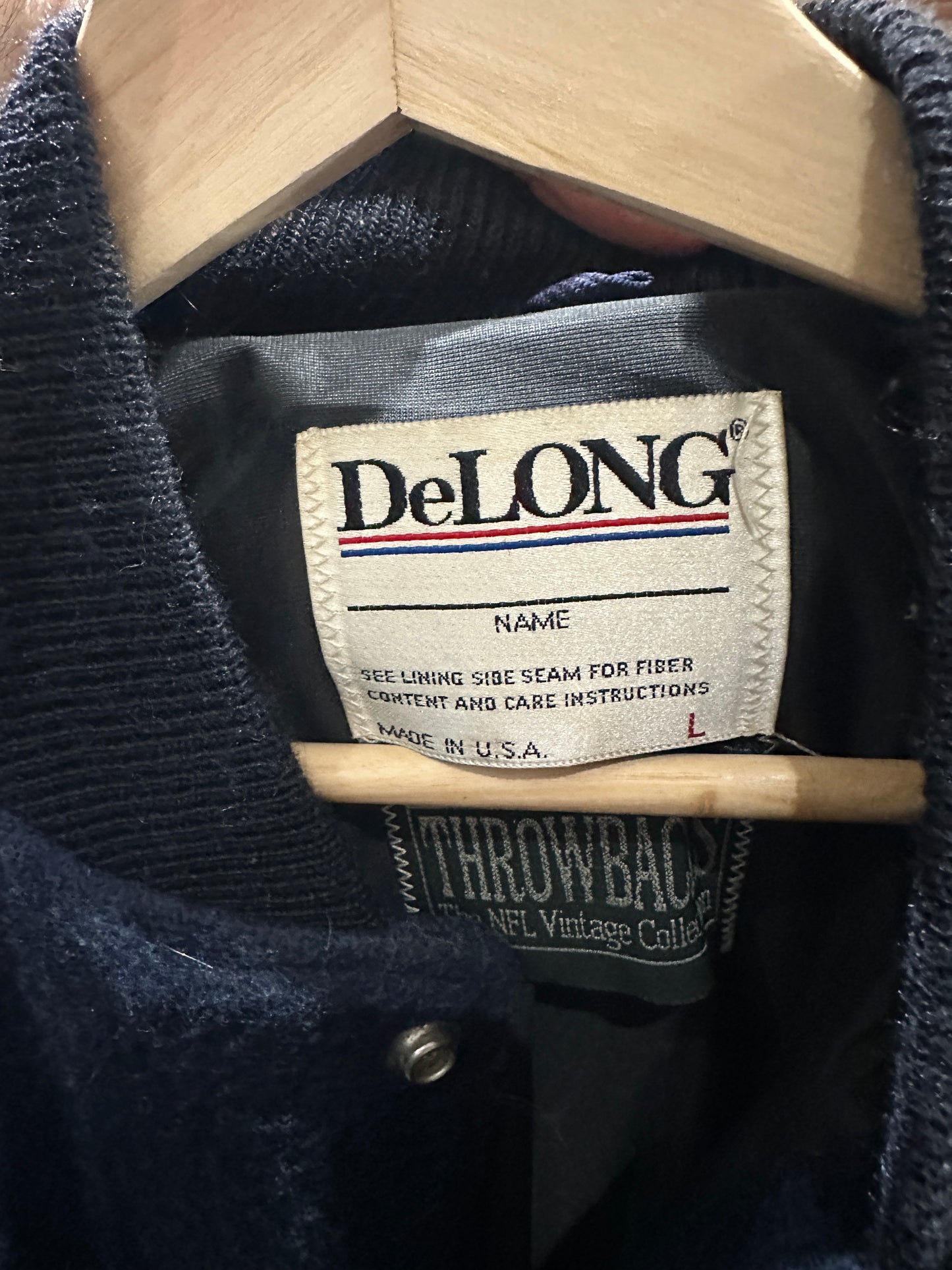 (Mens Large) 90s Chicago Bears Wool Jacket