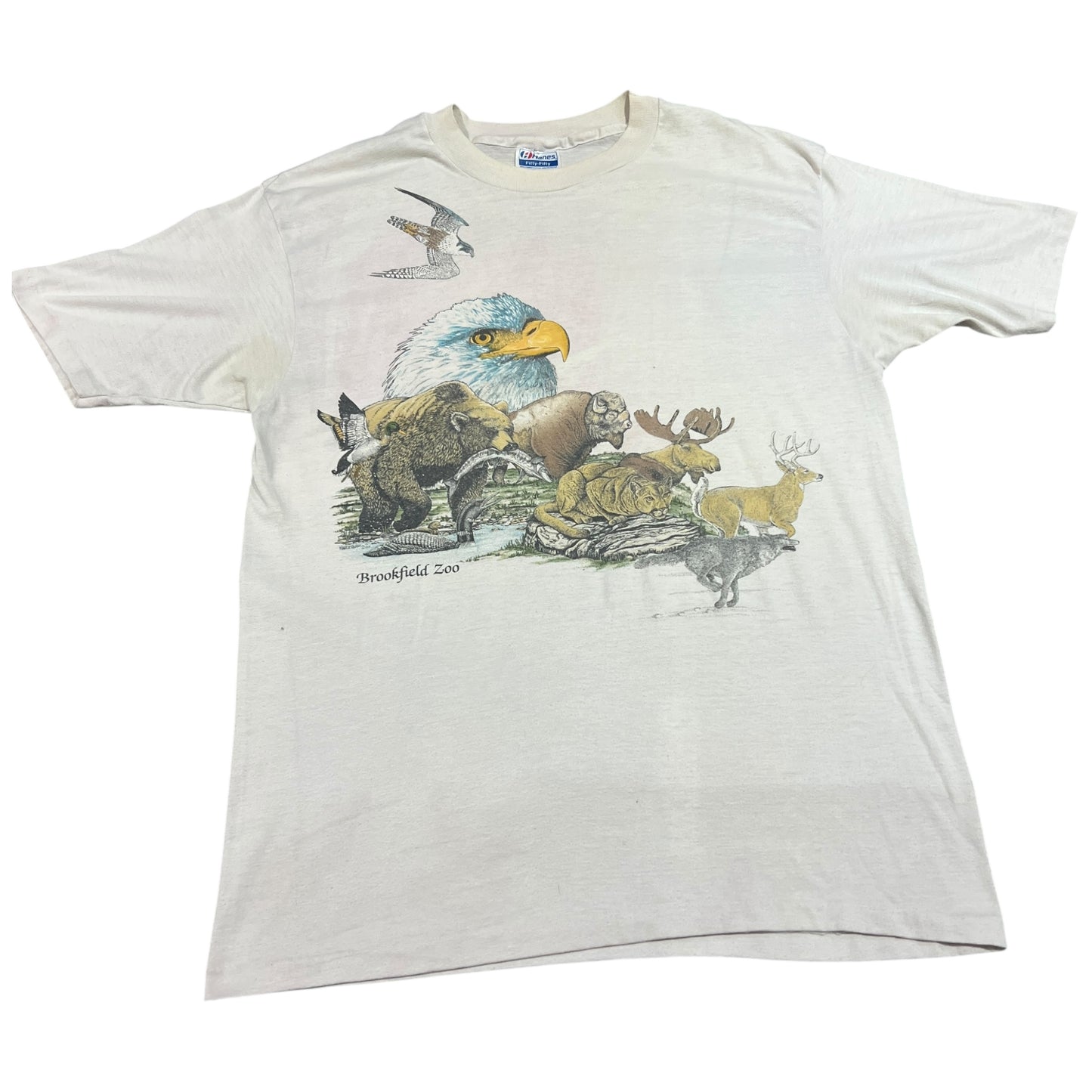 (Womans XL) 90s Brookfield Zoo Animal Shirt