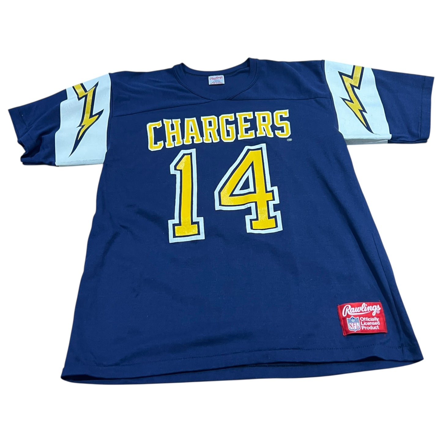 Vintage Dan Fouts Jersey Womans Large Los Angeles Chargers