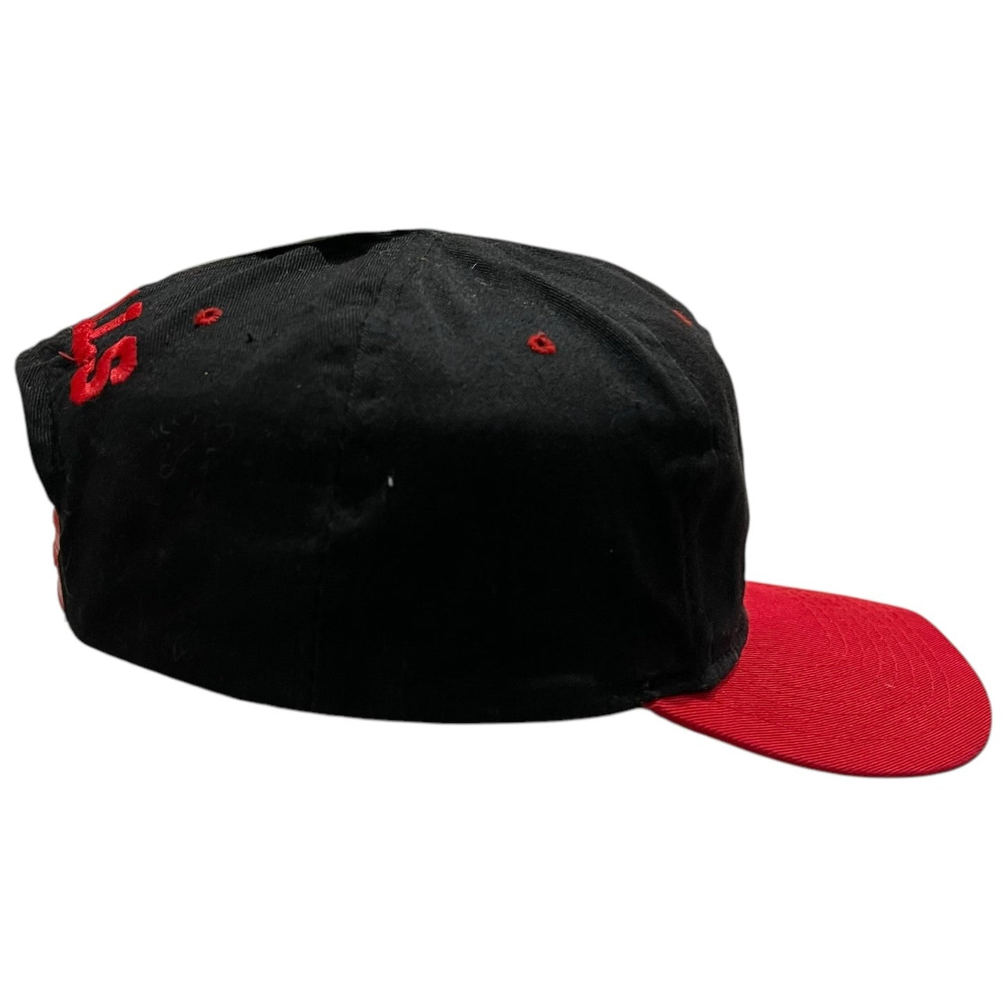 Vintage 90's Chicago Bulls Hat Embroidered Snapback Competitor Black Cap NBA