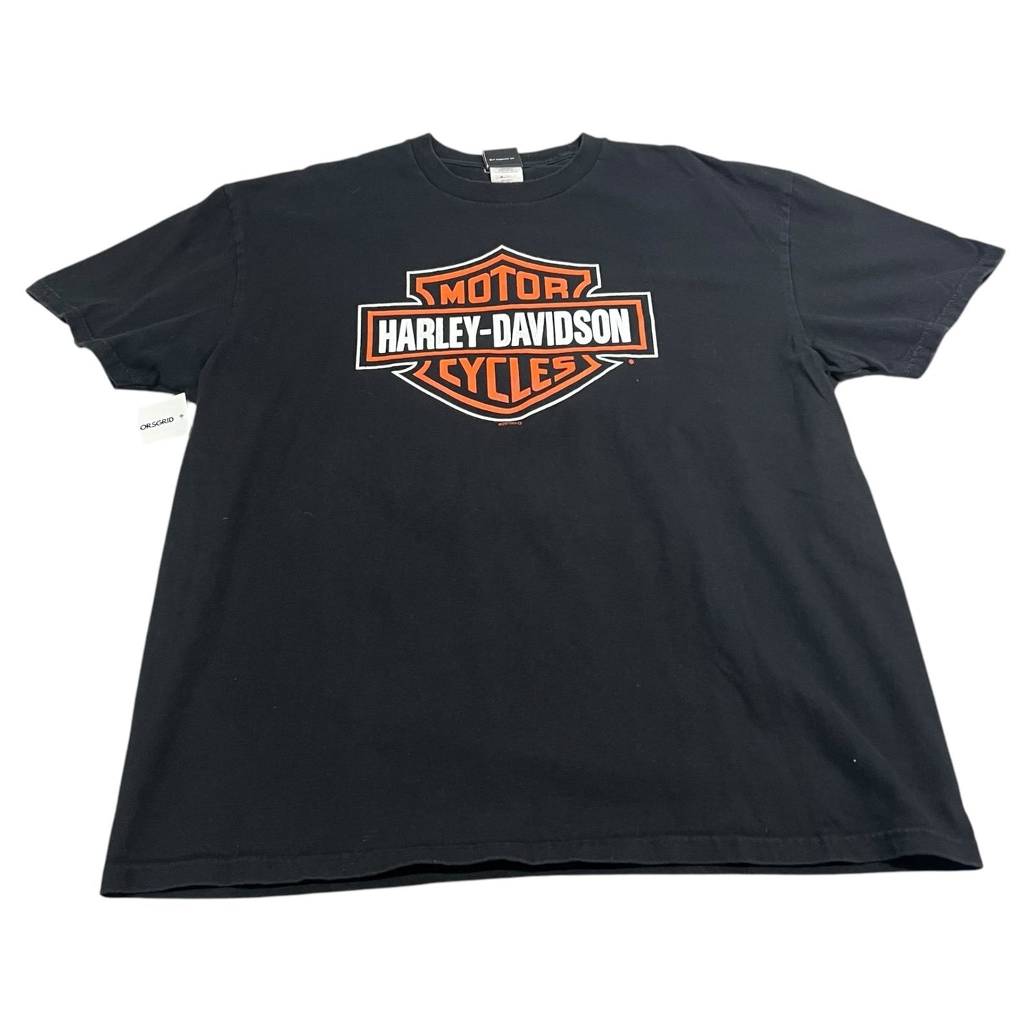 Harley Davidson Paris Shirt Mens 2XL XXL Eiffel Tower Texas State Flag Black