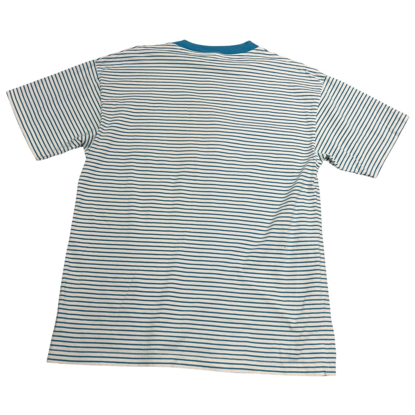Vintage Winnie The Pooh Bear Hug Striped Shirt Mens Large Embroidered Blue White