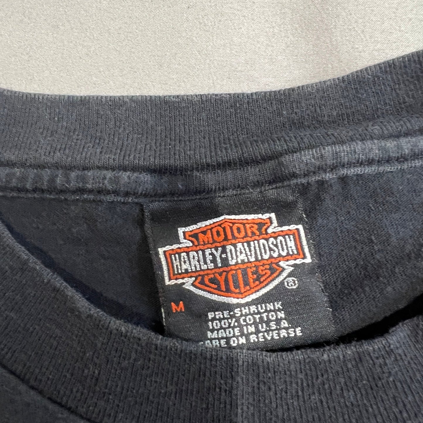Vintage 90's Harley Davidson 95th Anniversary Shirt Womens Medium Uke's Black