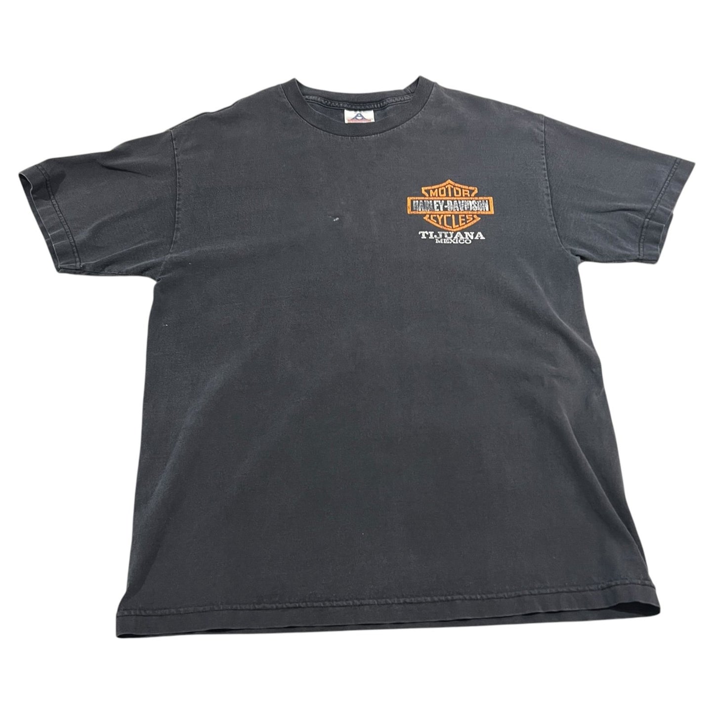 Harley Davidson Tijuana Mexico Shirt Mens Large Authorized Dealer Black