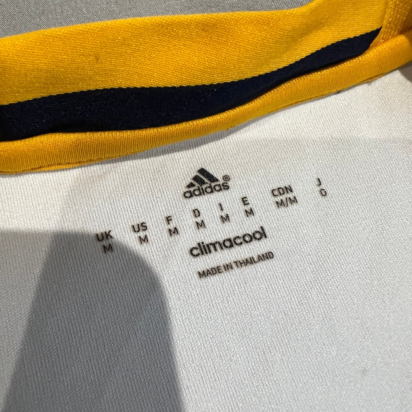 Adidas LA Galaxy Soccer Club Jersey Mens Medium Climacool Short Sleeve White