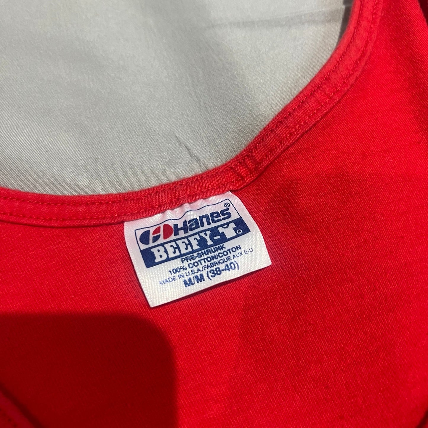 Vintage 90's Chicago Bulls Sleeveless Tank Top Shirt Mens Medium Red NBA
