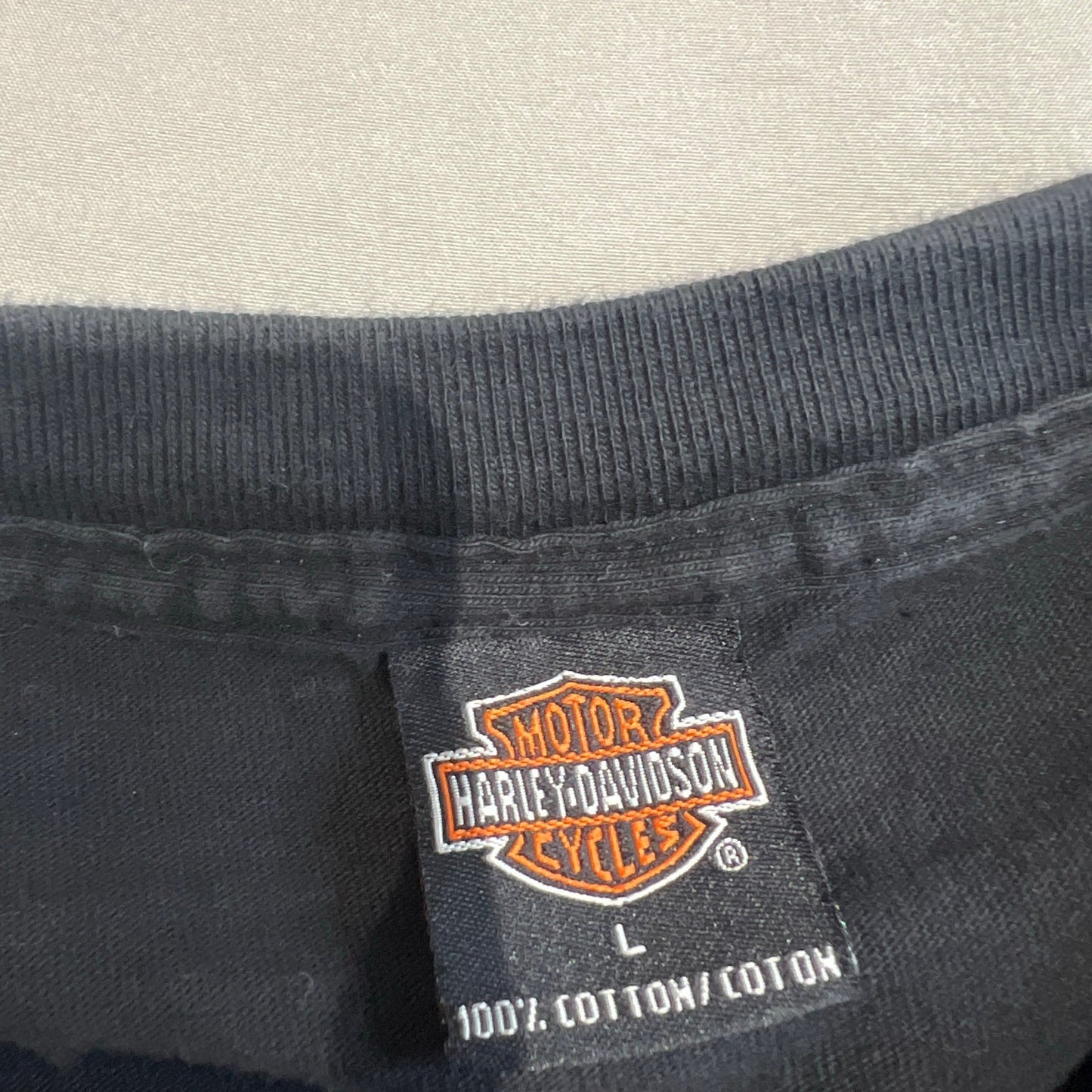 Vintage 2000 Harley Davidson Downtown Seattle Shirt Mens Large Flames Black