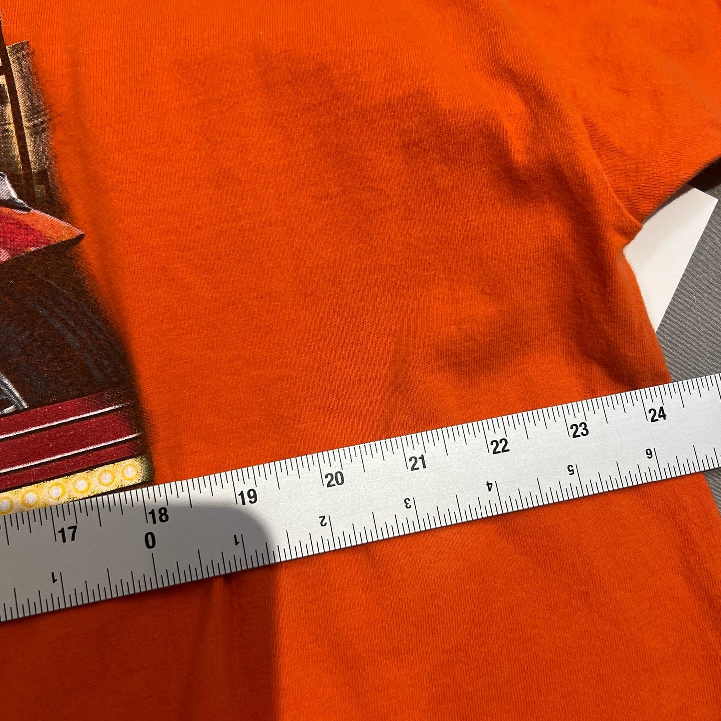 Harley Davidson Hanes Vehicle City Flint Mens 2XL XXL Orange Short Sleeve