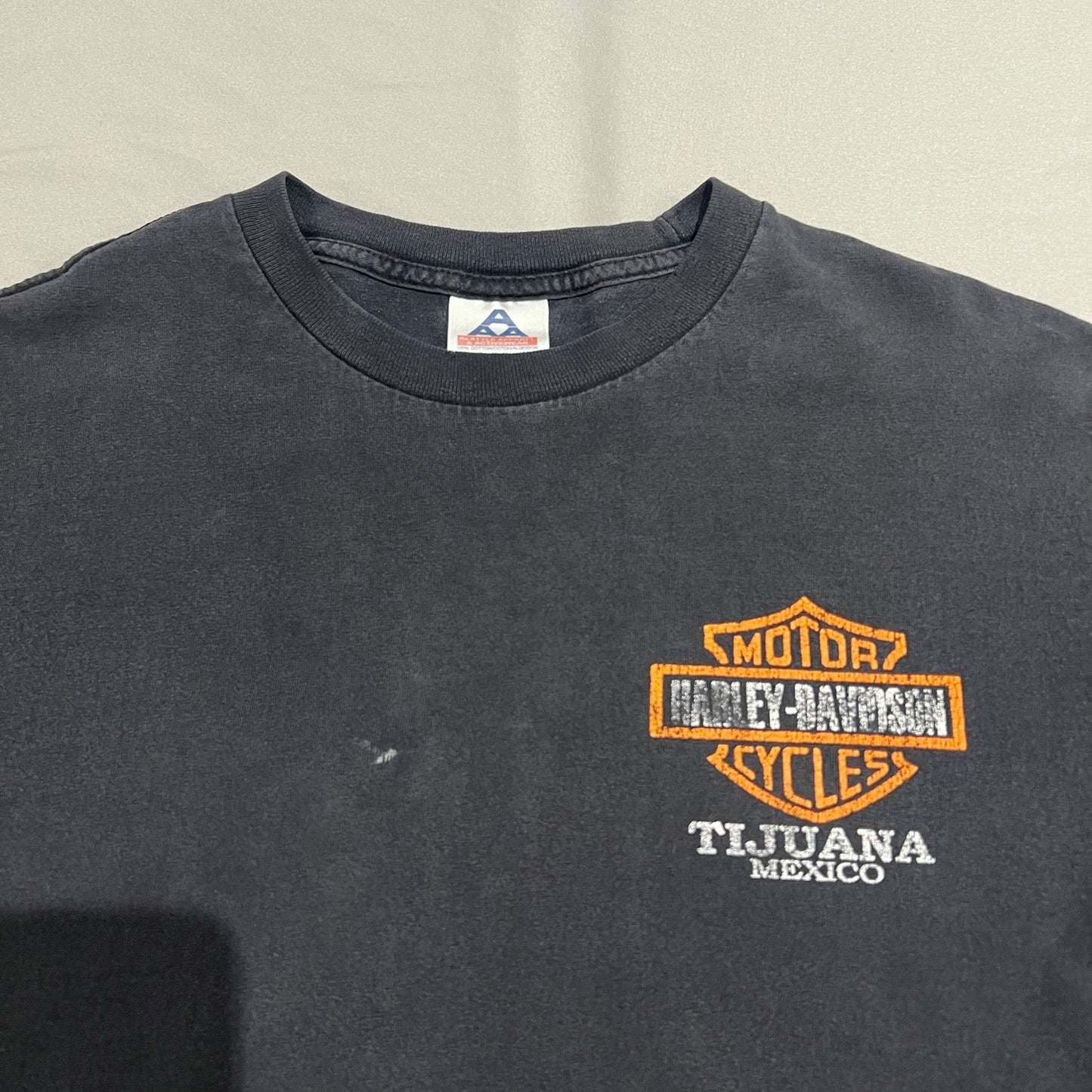 Harley Davidson Tijuana Mexico Shirt Mens Large Authorized Dealer Black
