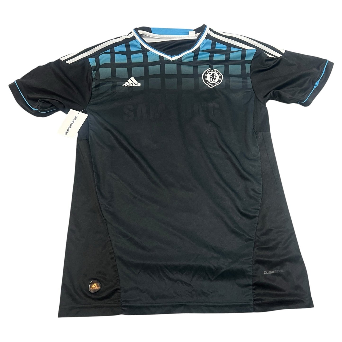 Adidas Chelsea Football Club Jersey Mens Small Short Sleeve Shirt Black