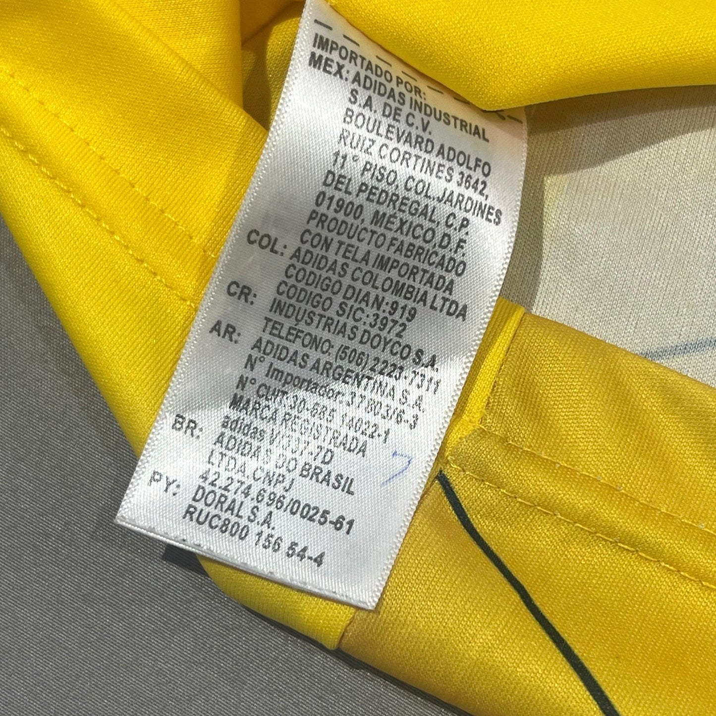 Adidas National Team Soccer Jersey 2014-2015 Home World Cup Mens Small Yellow