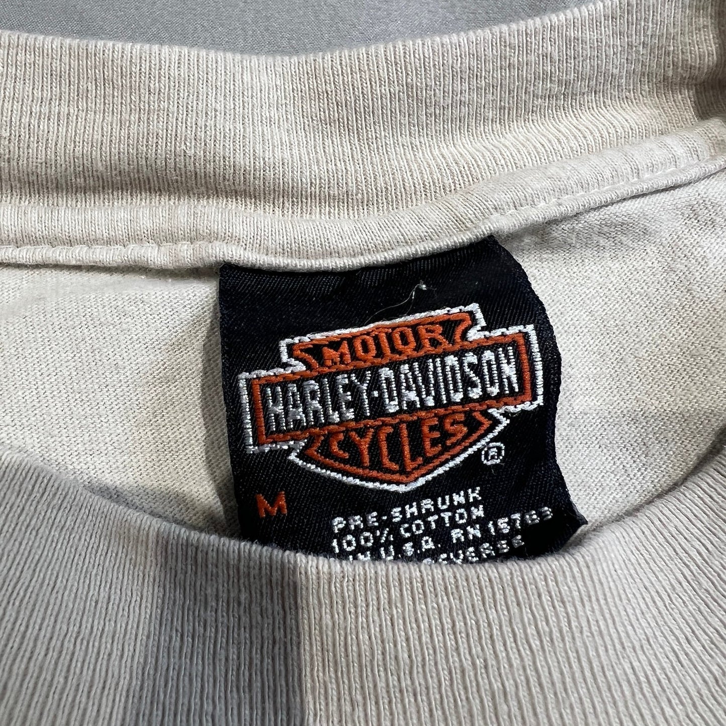Vintage Harley Davidson Reiman's Kewanee Shirt Womens Medium Short Sleeve