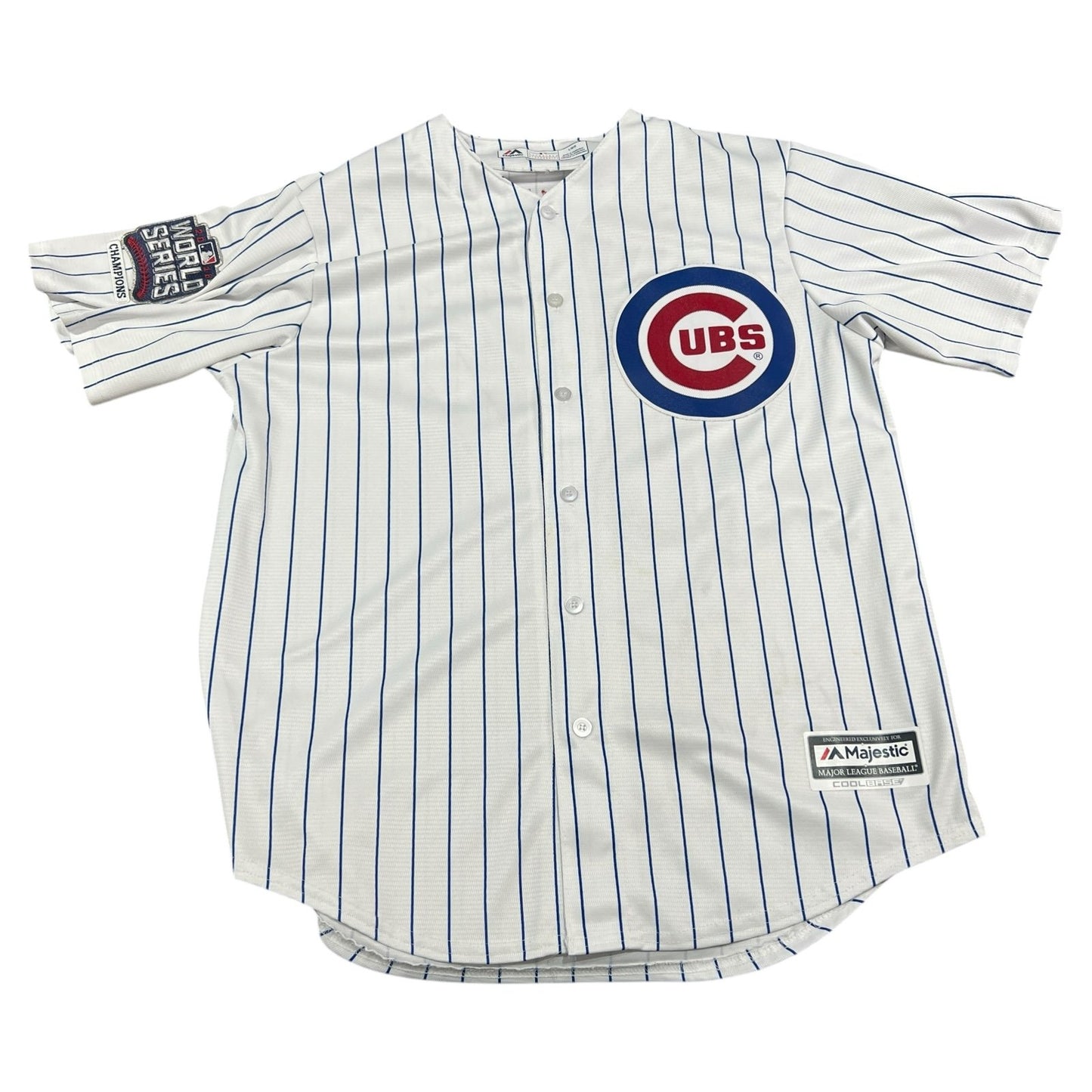 Majestic Kris Bryant Chicago Cubs World Series Champions Jersey #17 Mens Large