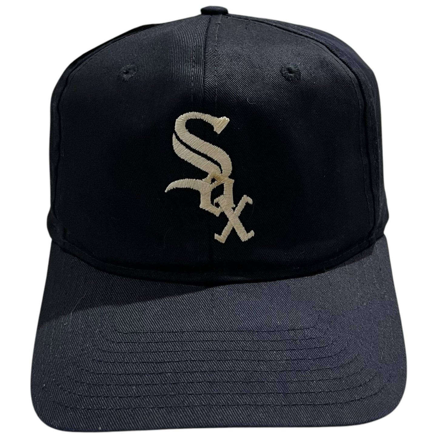 Chicago White Sox Hat Snapback Cap Black Embroidered MLB Size 7 5/8 60.6 cm