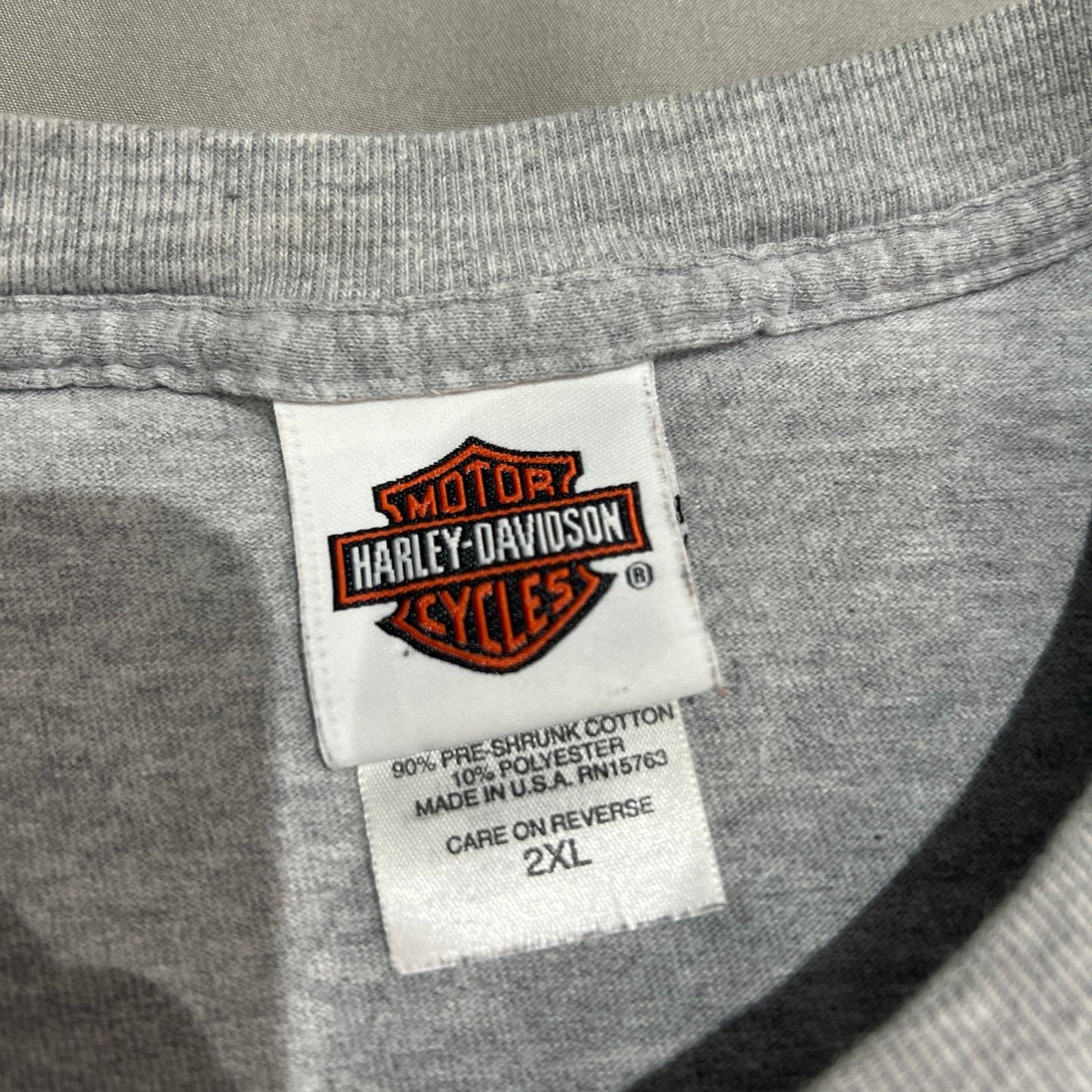 Harley Davidson Woodstock Shirt Mens XXL 2XL Genuine Dealer Clown Skull Gray