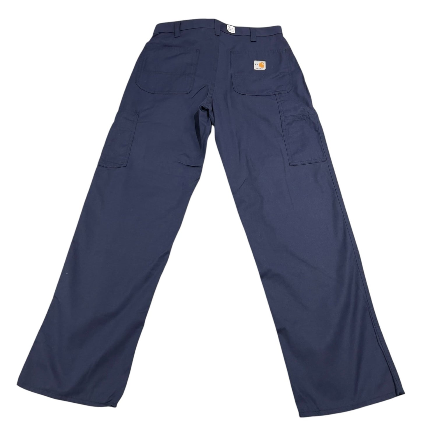 Carhartt Cargo Pants Mens Workwear Khakis Blue 73478-20 Fire Resistant FR Cat 2