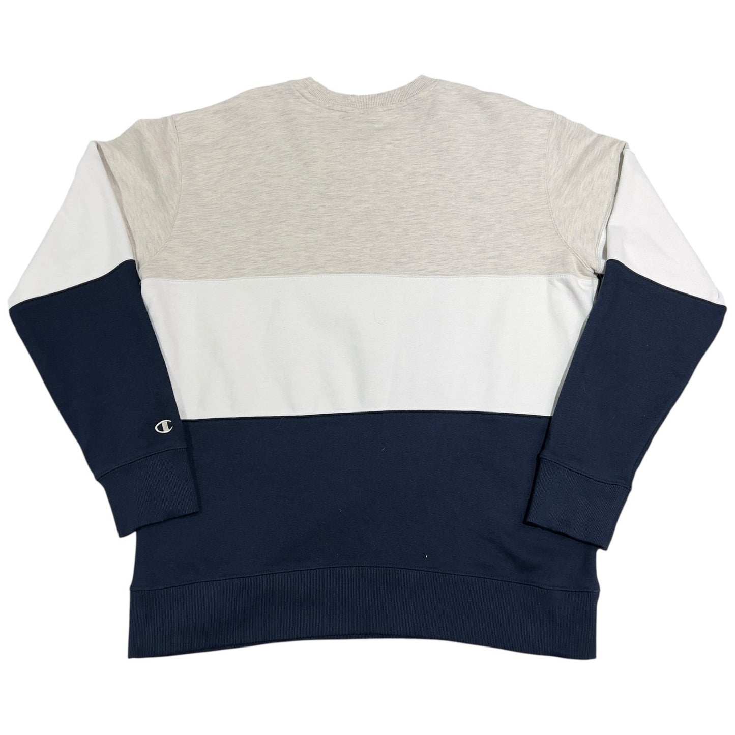 Champion Notre Dame Crewneck Sweater Mens Large Pullover NCAA Colorblock Blue