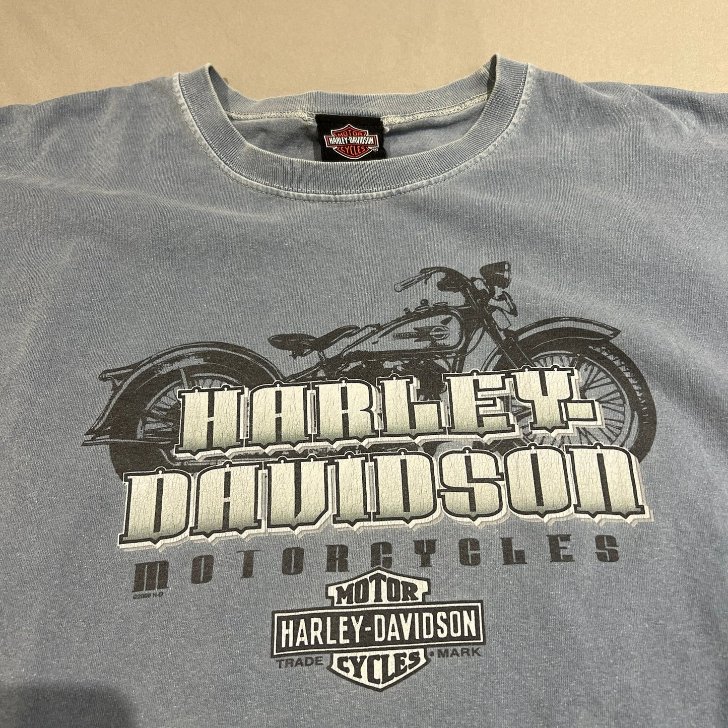 Harley Davidson Sleeveless Tank Top Shirt Mens 2XL XXL Grand Junction Blue