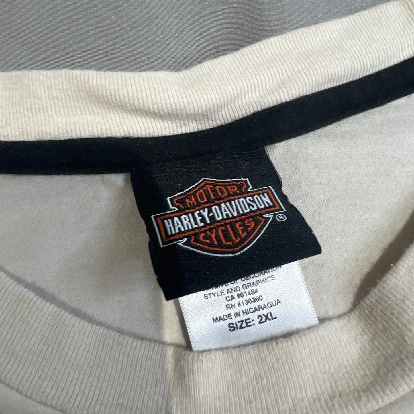 Harley Davidson Of Bloomington Indiana Shirt Mens 2XL XXL White Skull Tools