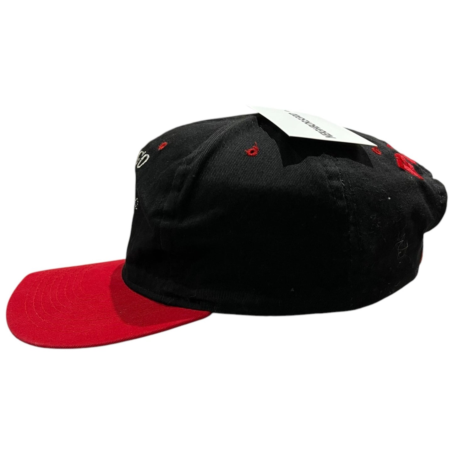 Vintage 90's Chicago Bulls Hat Embroidered Snapback Competitor Black Cap NBA