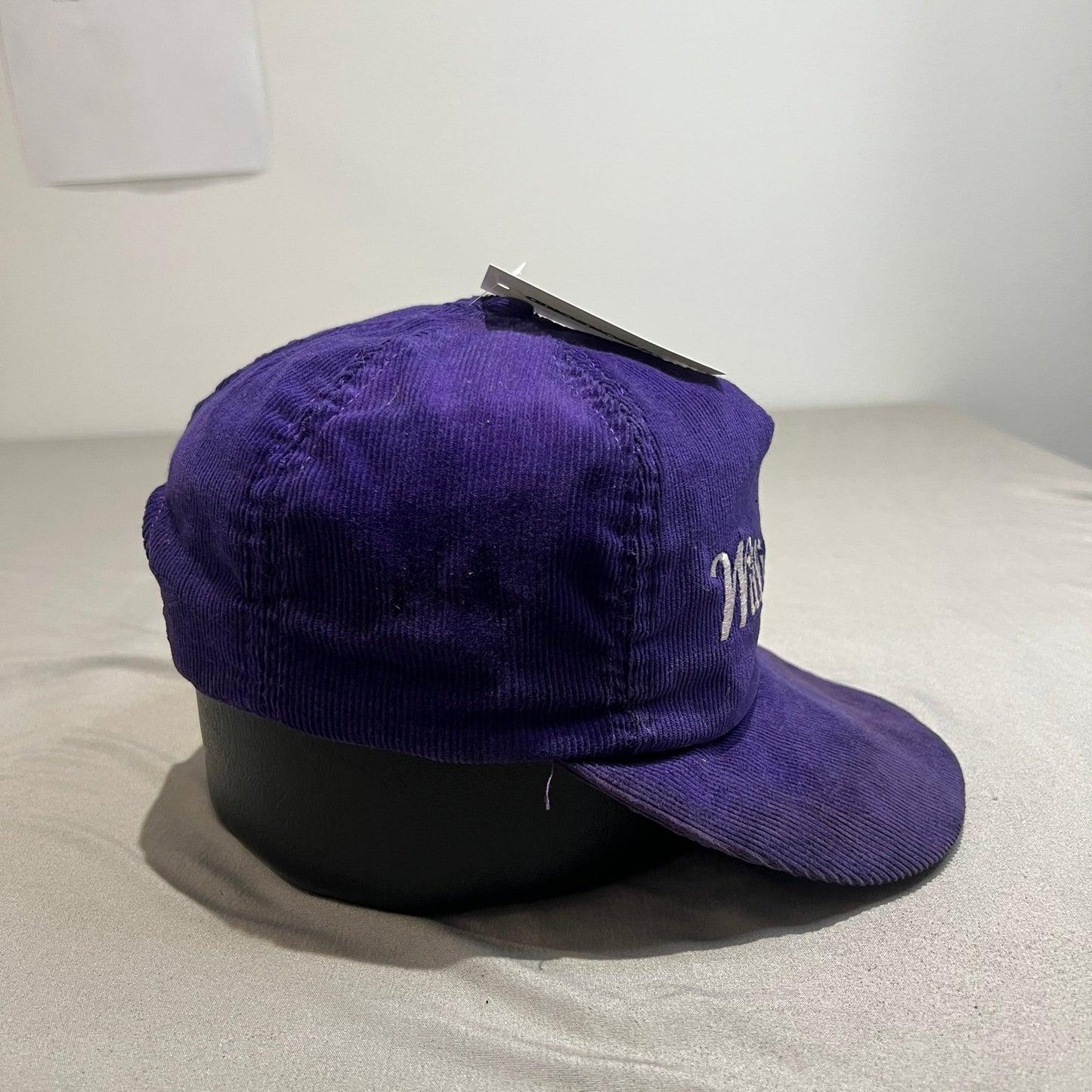 Williams College Corduroy Hat Adjustable Snapback Purple Cap Embroidered
