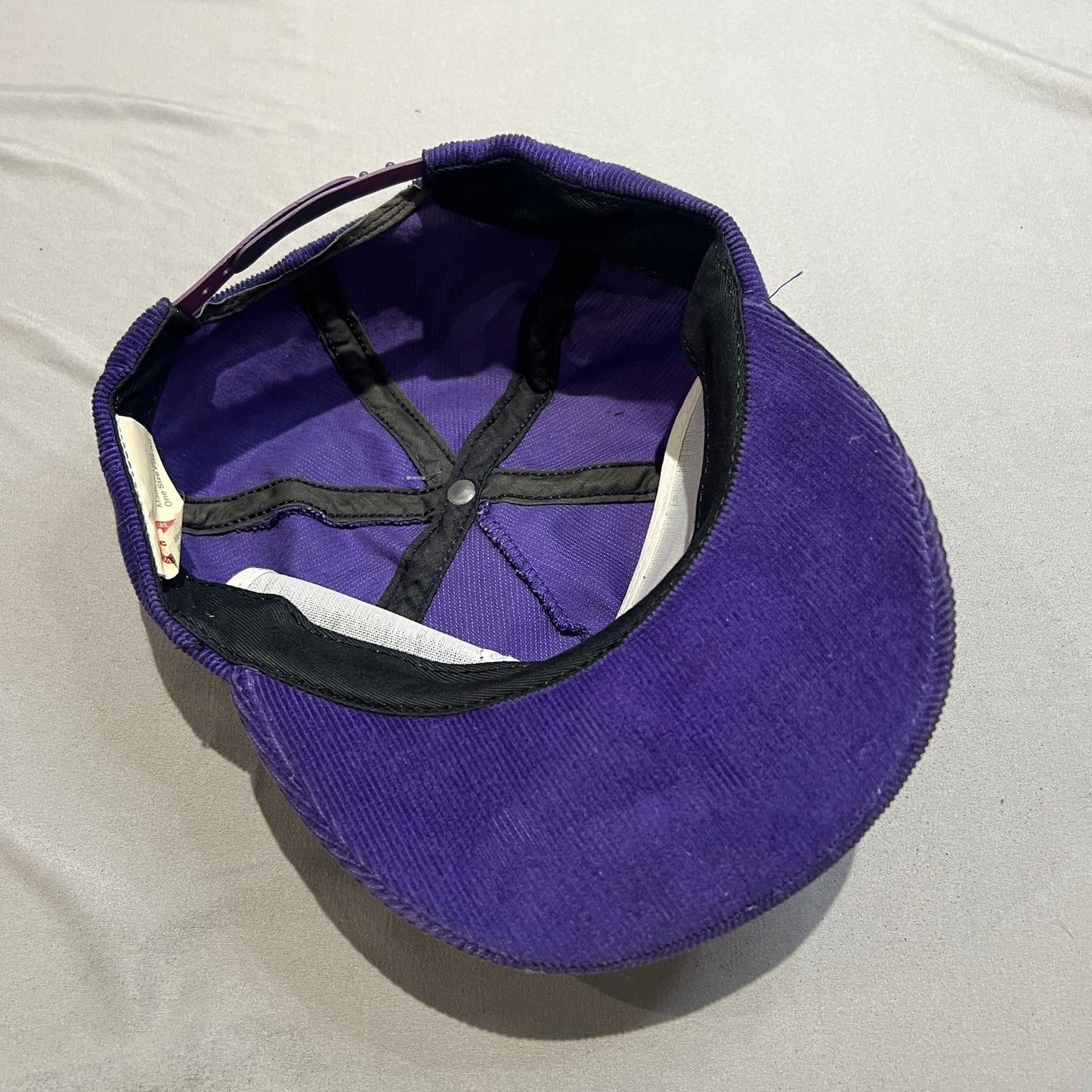 Williams College Corduroy Hat Adjustable Snapback Purple Cap Embroidered