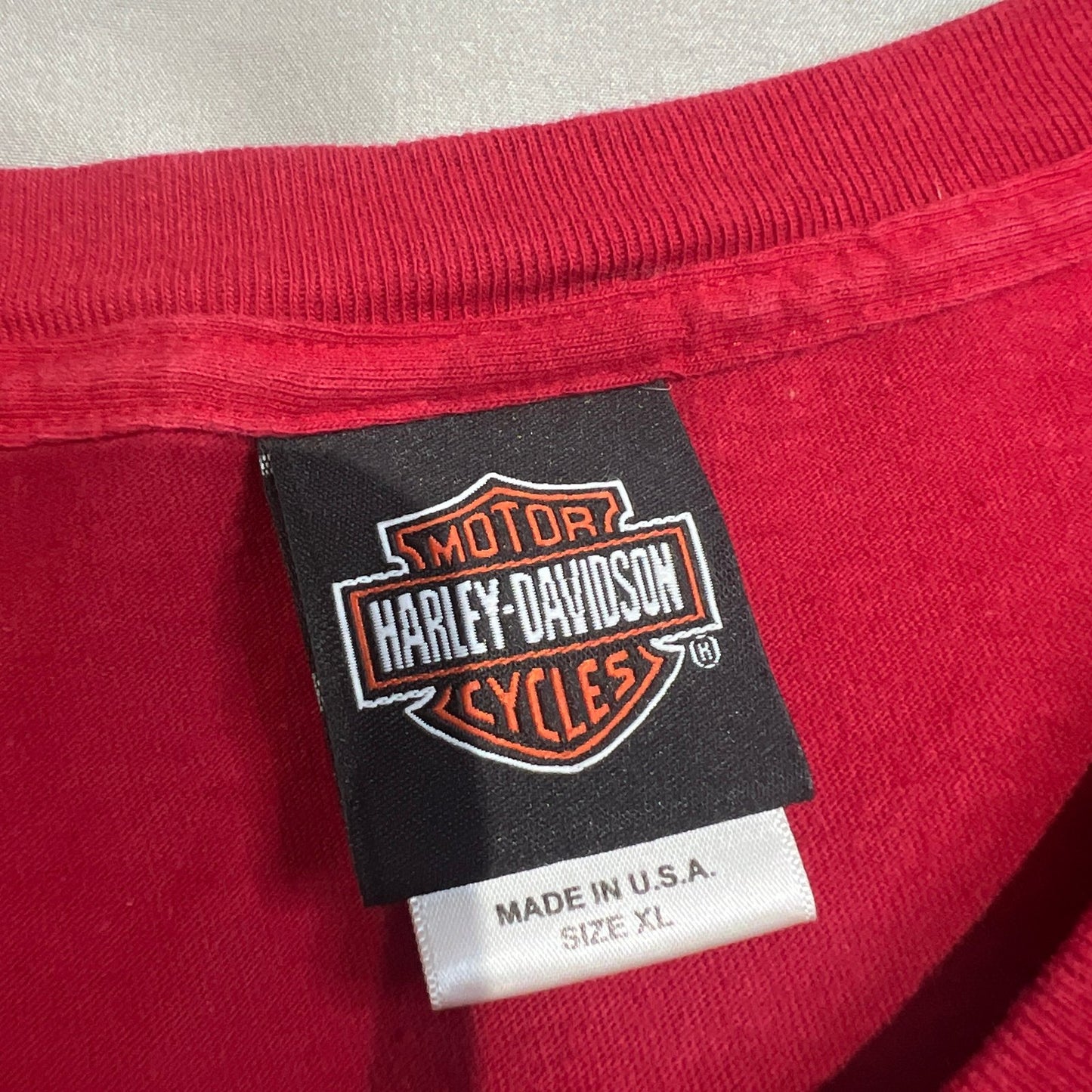 Harley Davidson Hal's New Berlin Sleeveless Tank Top Shirt Mens XL Red