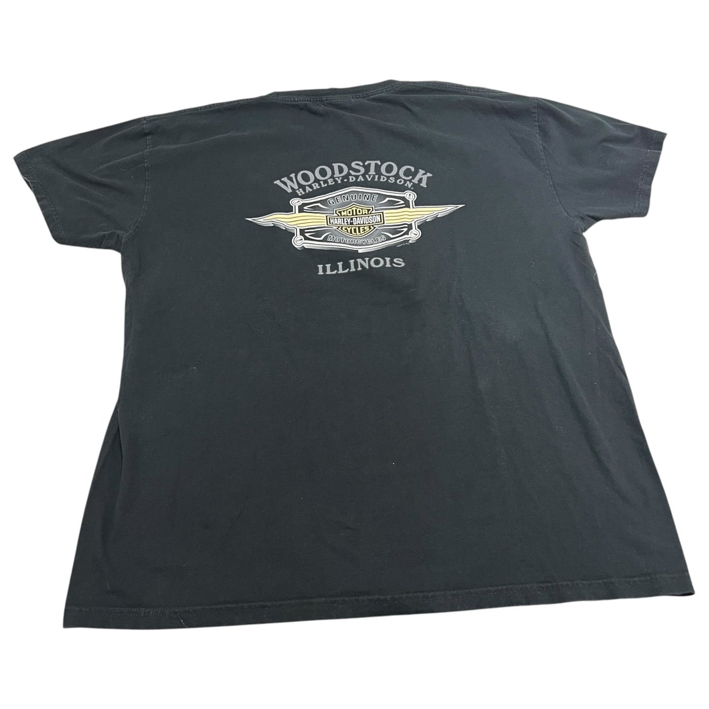Harley Davidson Work Sucks Lets Ride Clown Shirt Mens 2XL XXL Black Short Sleeve