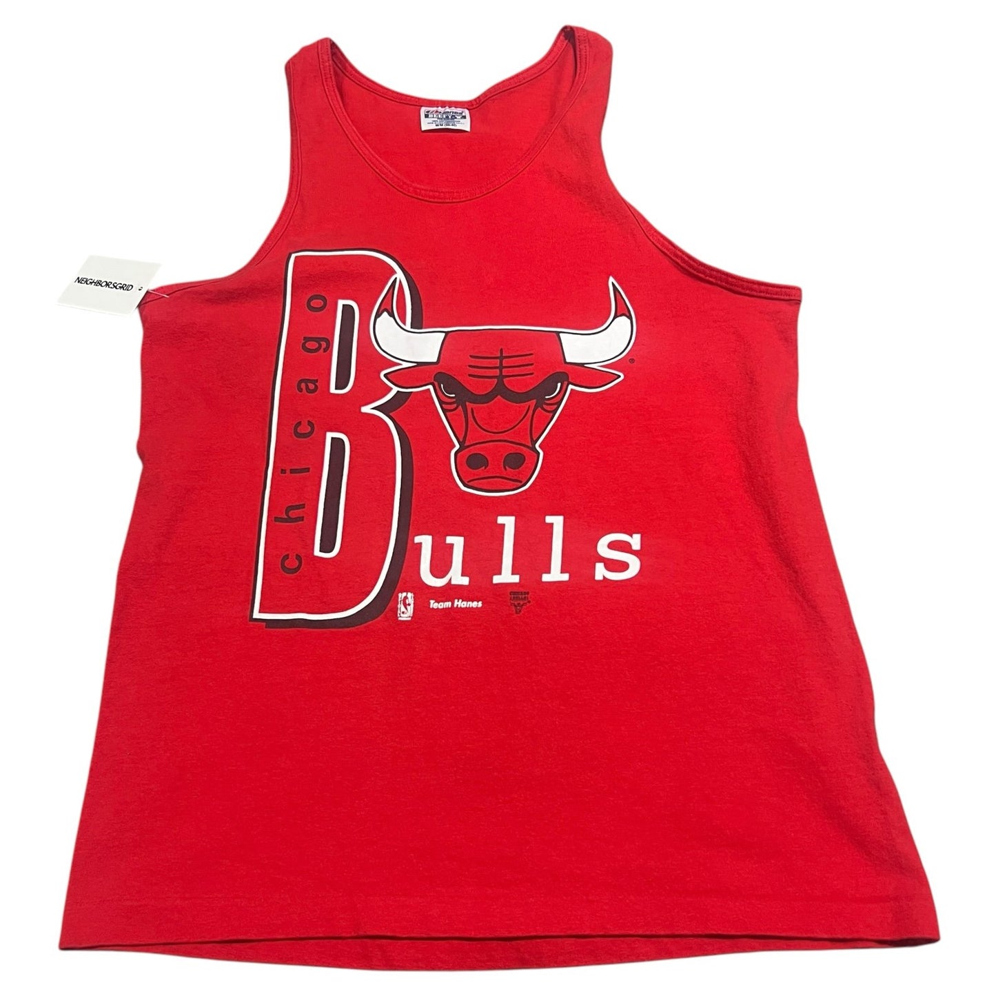 Vintage 90's Chicago Bulls Sleeveless Tank Top Shirt Mens Medium Red NBA