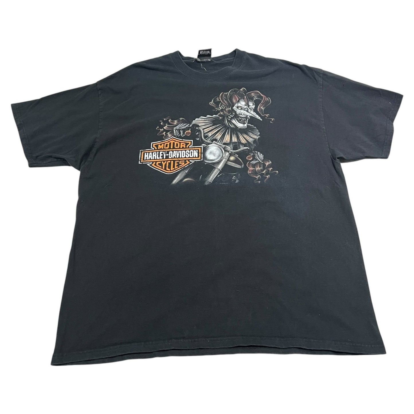 Harley Davidson Chippewa Falls Shirt Mens XL Sport Motors Clown Black Motorcycle