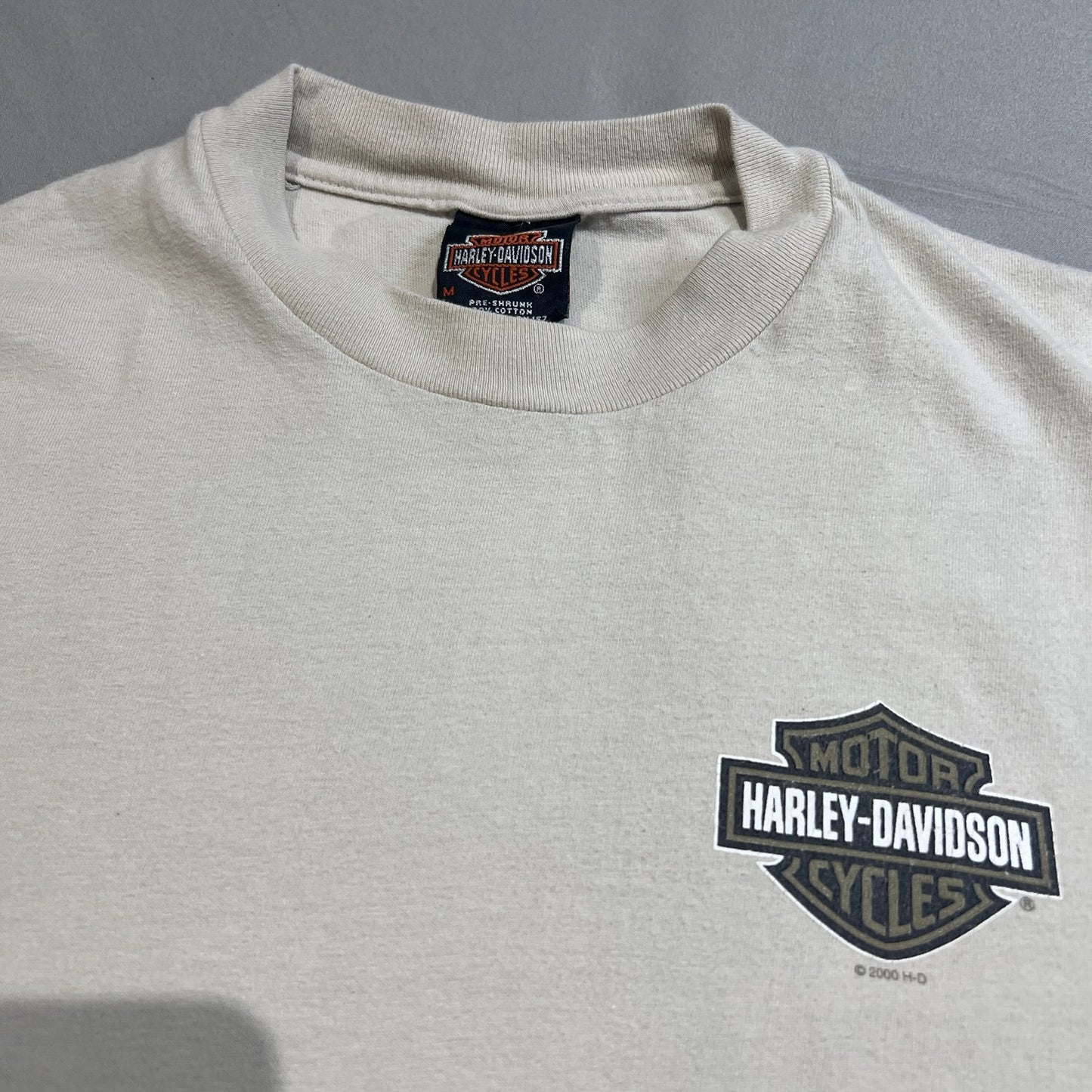 Vintage Harley Davidson Reiman's Kewanee Shirt Womens Medium Short Sleeve