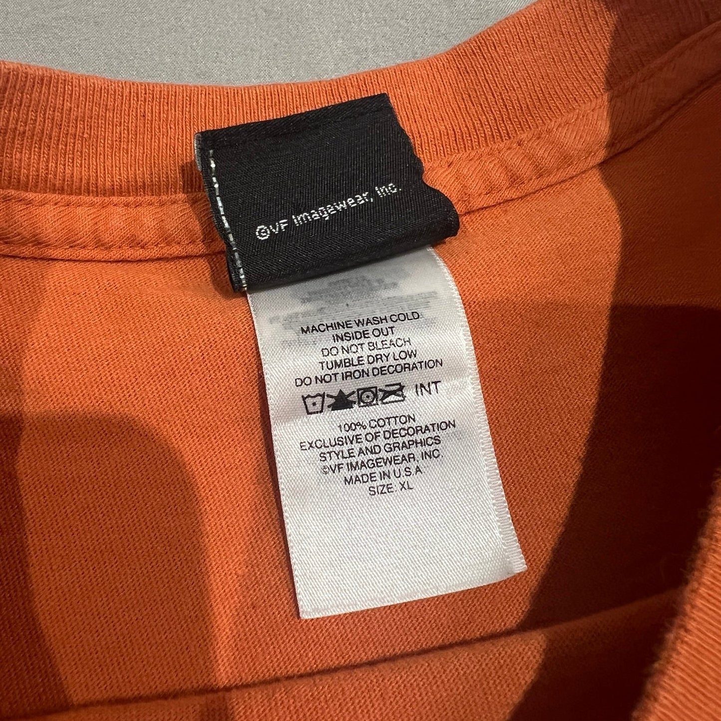 Harley Davidson Sleeveless Tank Top Shirt Mens XL Graceland Memphis Orange