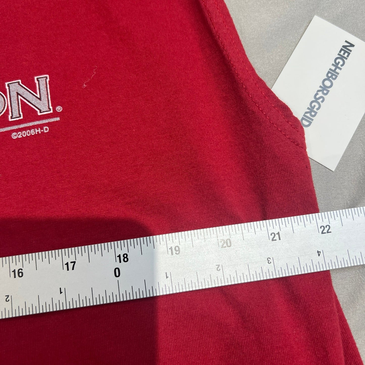 Harley Davidson Hal's New Berlin Sleeveless Tank Top Shirt Mens XL Red