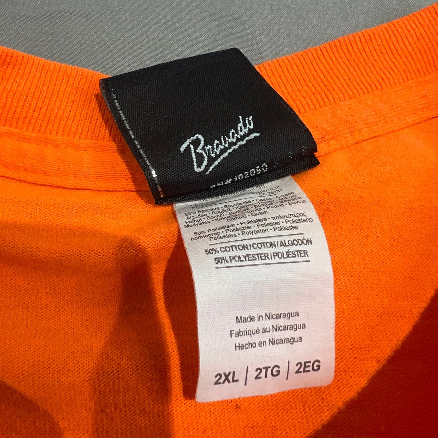 Harley Davidson Stan's Batavia Shirt Mens 2XL XXL Legendary Orange Short Sleeve