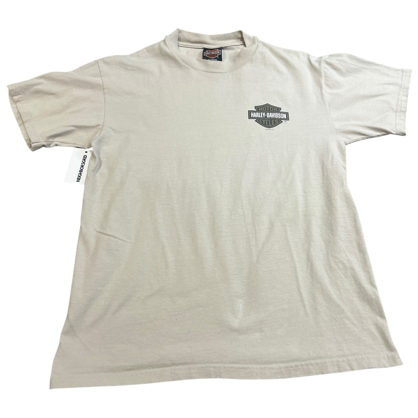 Vintage Harley Davidson Reiman's Kewanee Shirt Womens Medium Short Sleeve