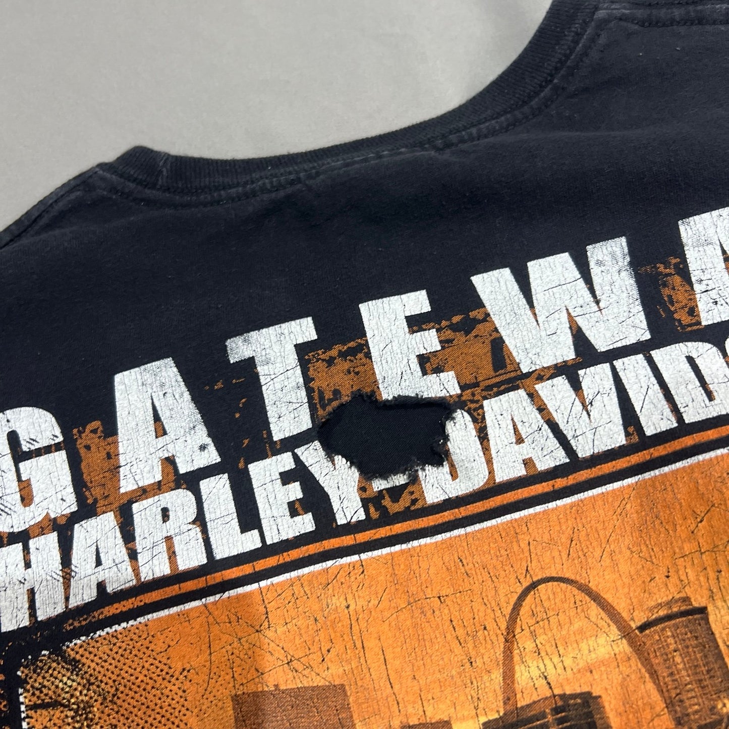 Harley Davidson Sleeveless Cut Off Tank Top Shirt Mens 2XL XXL St. Louis Gateway