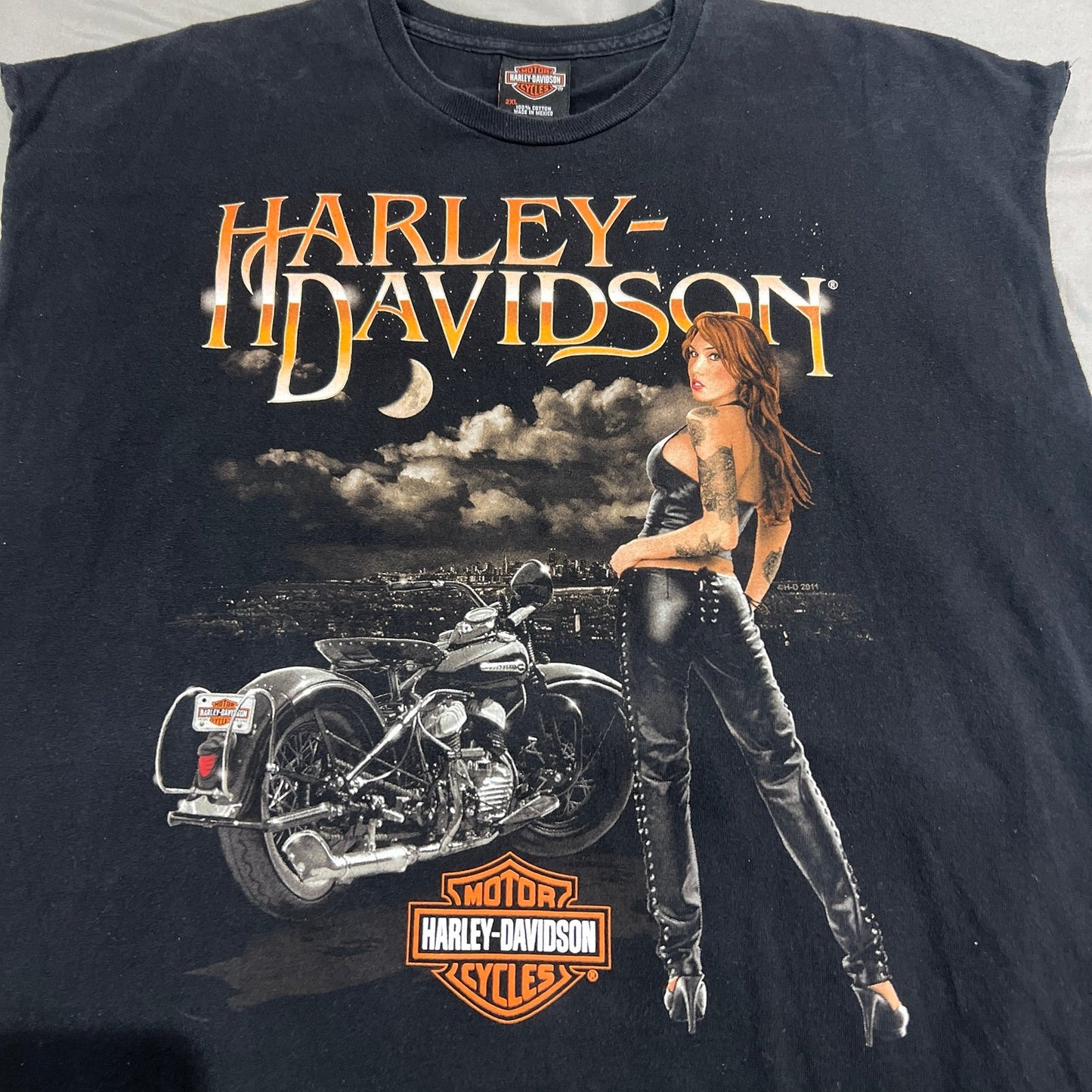 Harley Davidson Sleeveless Cut Off Tank Top Shirt Mens 2XL XXL St. Louis Gateway
