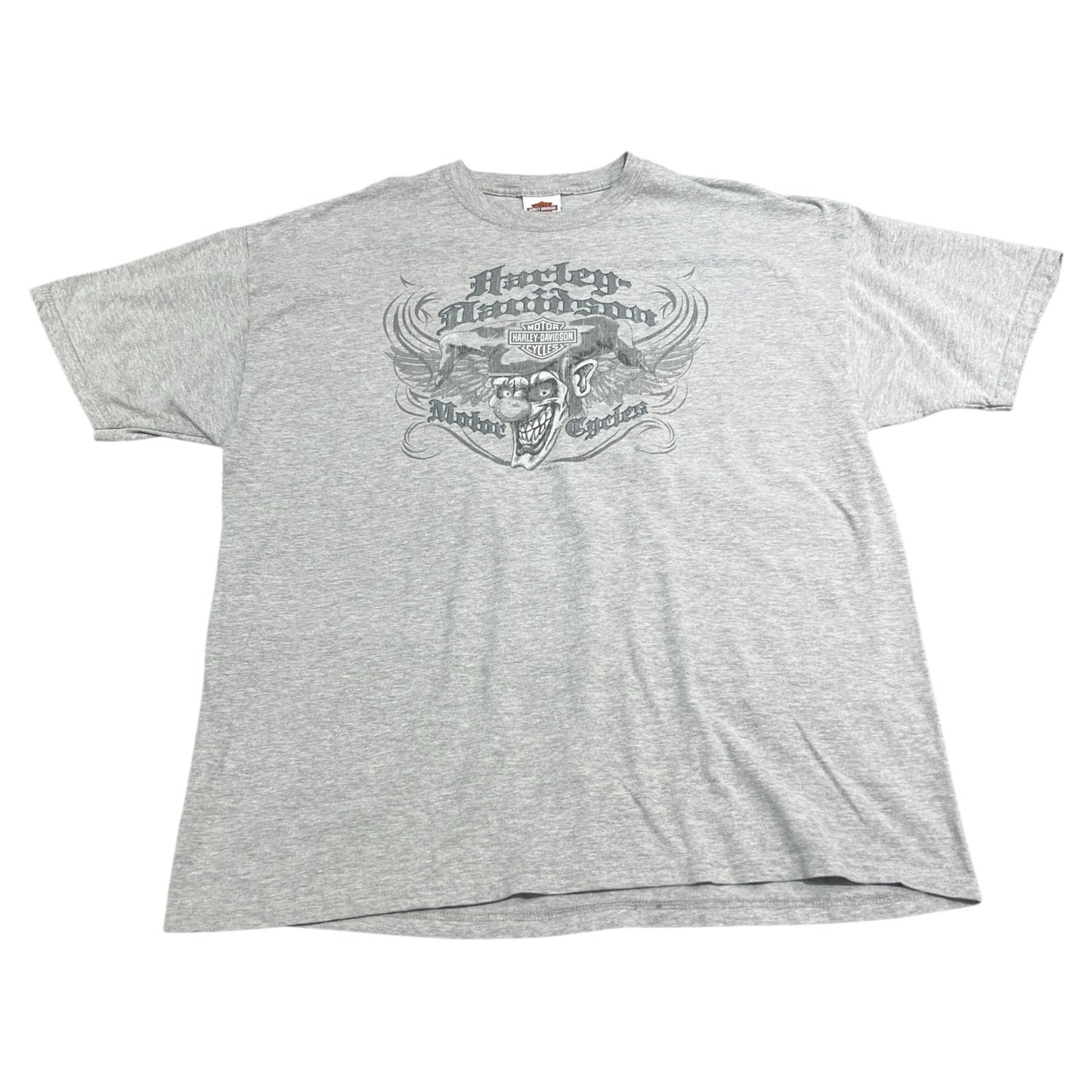 Harley Davidson Woodstock Shirt Mens XXL 2XL Genuine Dealer Clown Skull Gray