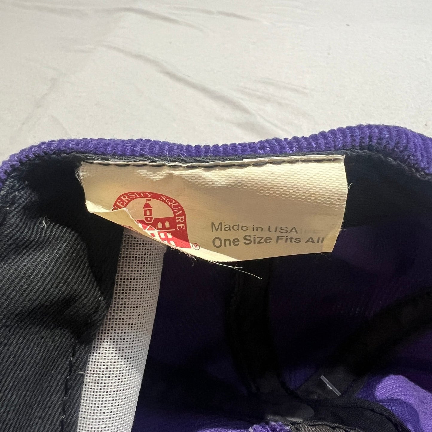 Williams College Corduroy Hat Adjustable Snapback Purple Cap Embroidered