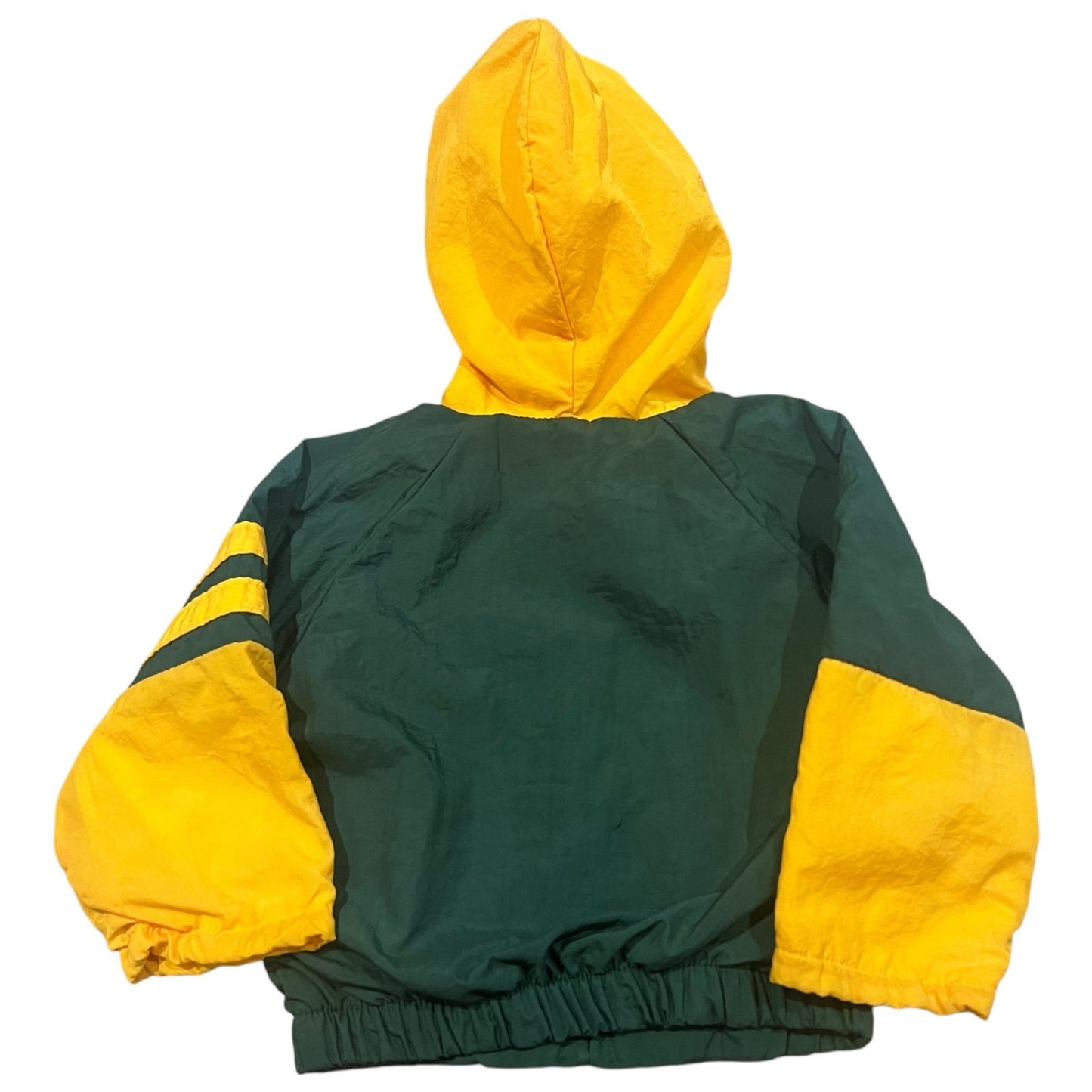 Green Bay Packers Zip Up Hooded Windbreaker Jacket Kids 18 Months NFL