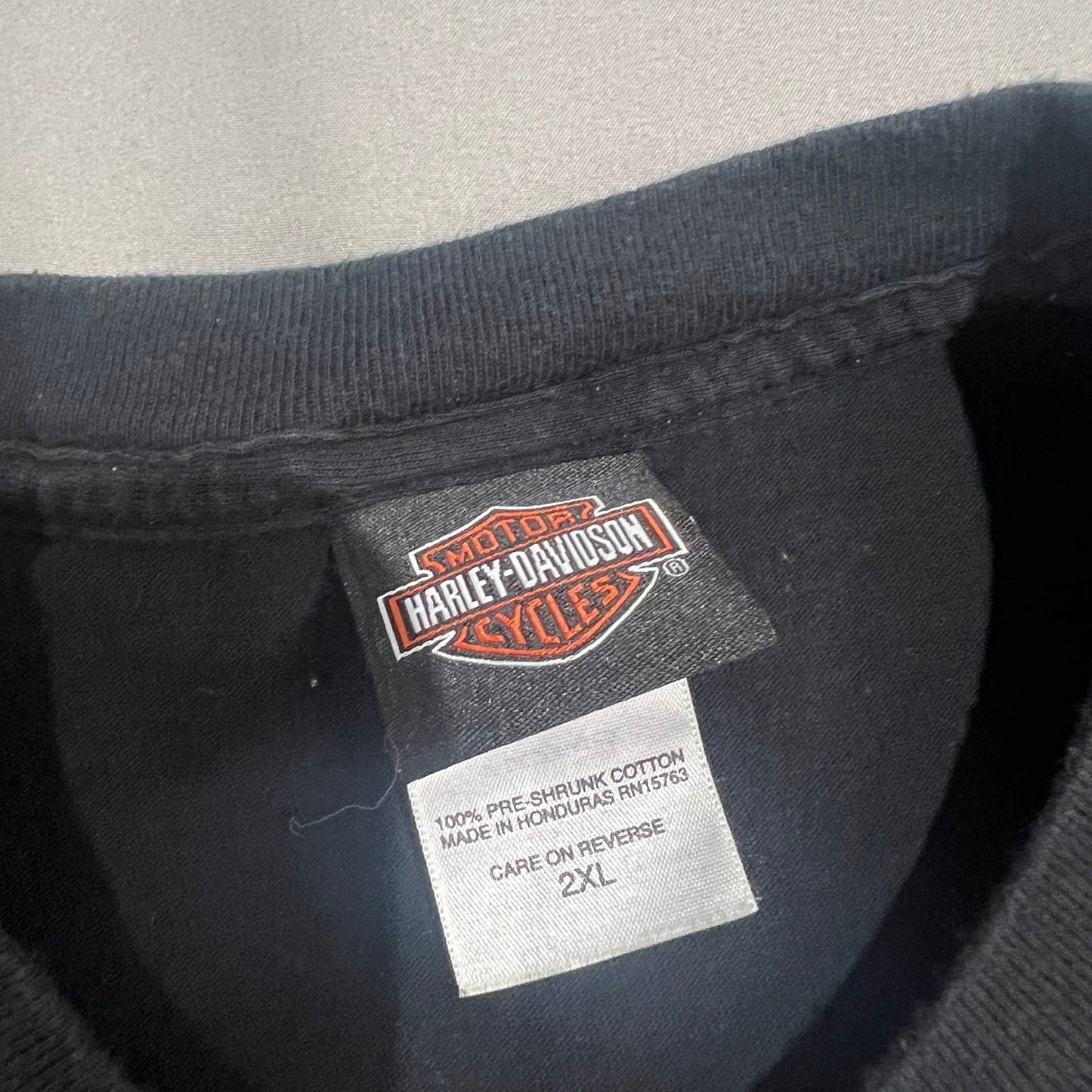 Harley Davidson Jamestown Shirt Mens 2XL XXL Hogs Run Hard & Fast Black