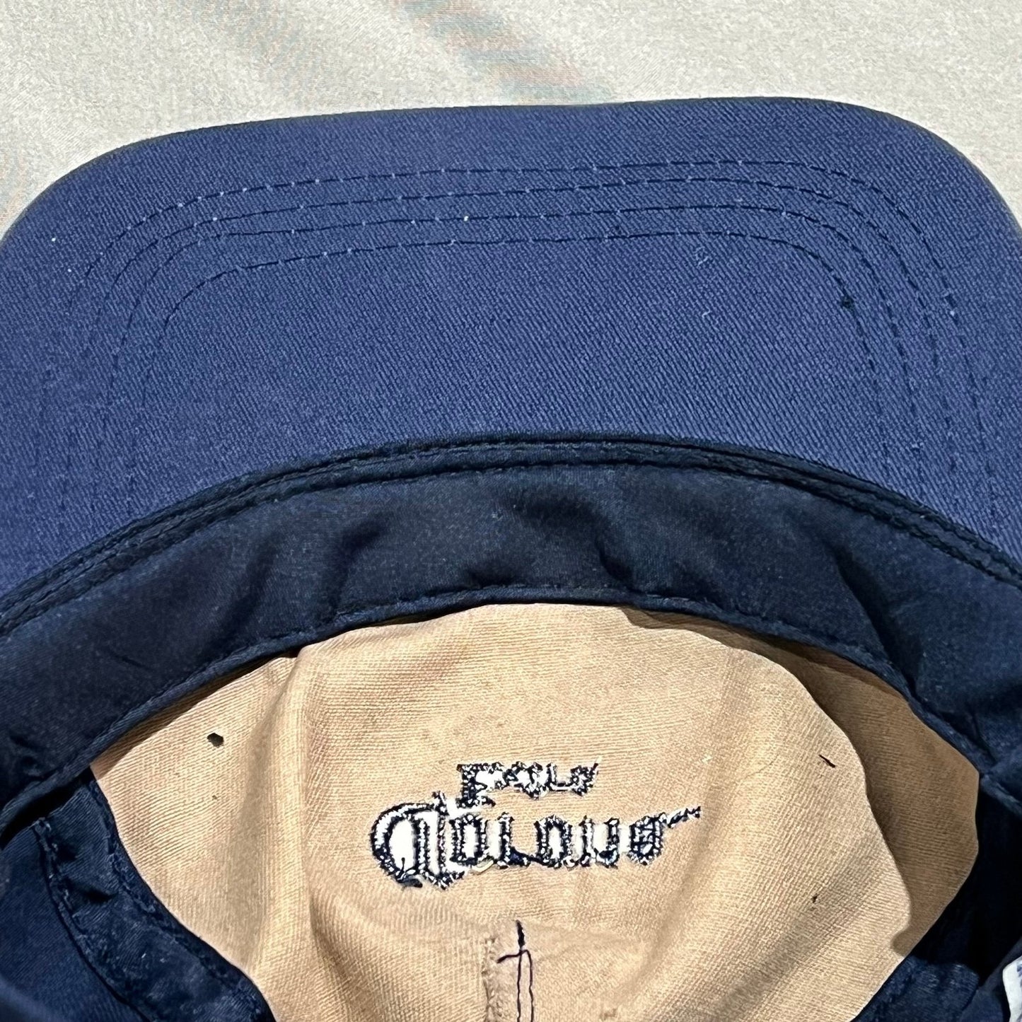 Corona Extra Beer Hat Strapback Cap Blue Brown Label Graphic