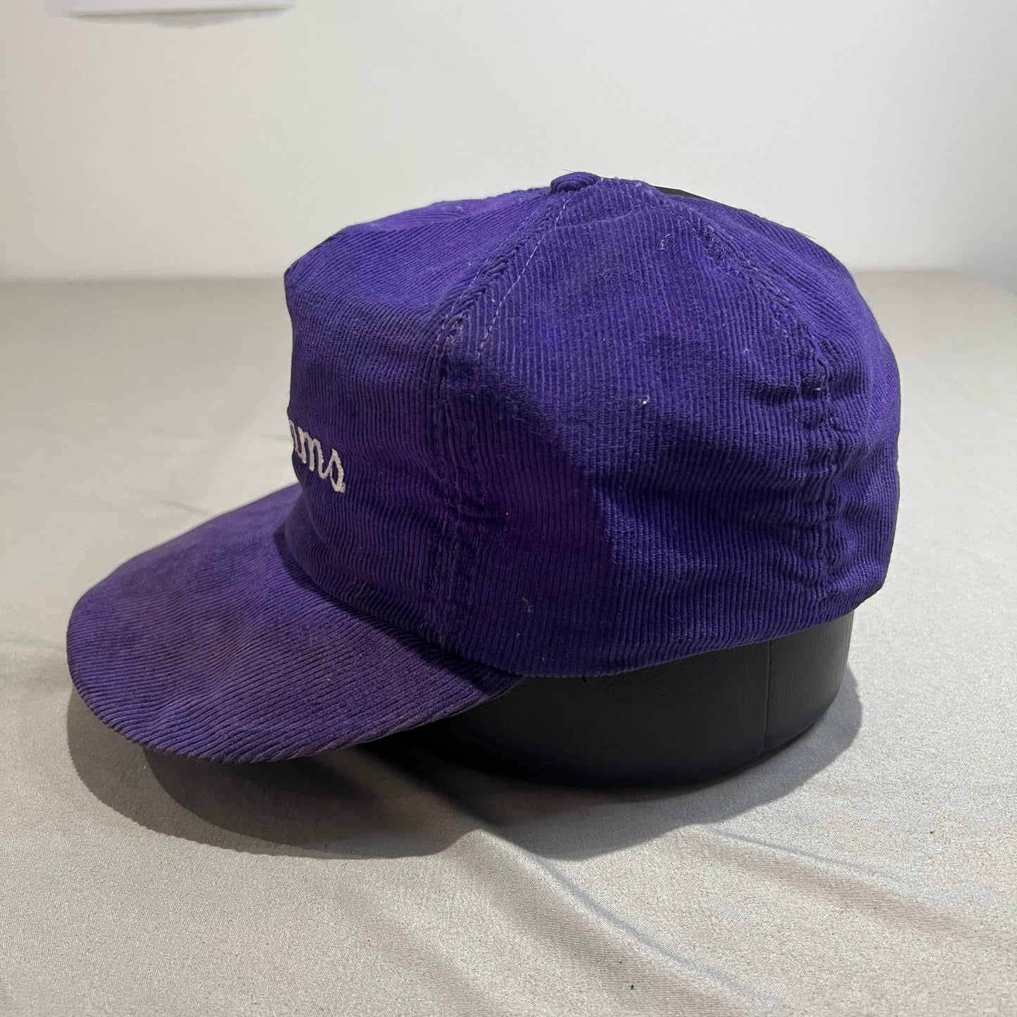 Williams College Corduroy Hat Adjustable Snapback Purple Cap Embroidered