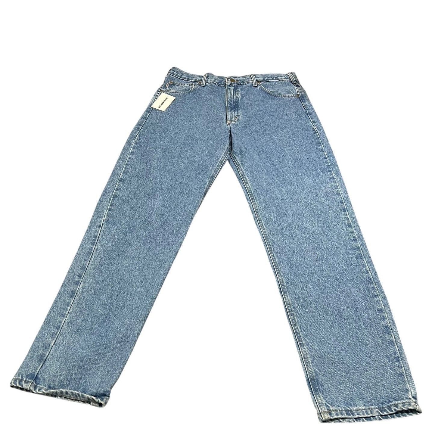Carhartt Jeans Mens 38x34 Relaxed Fit Blue Pants Workwear B17 STW Denim