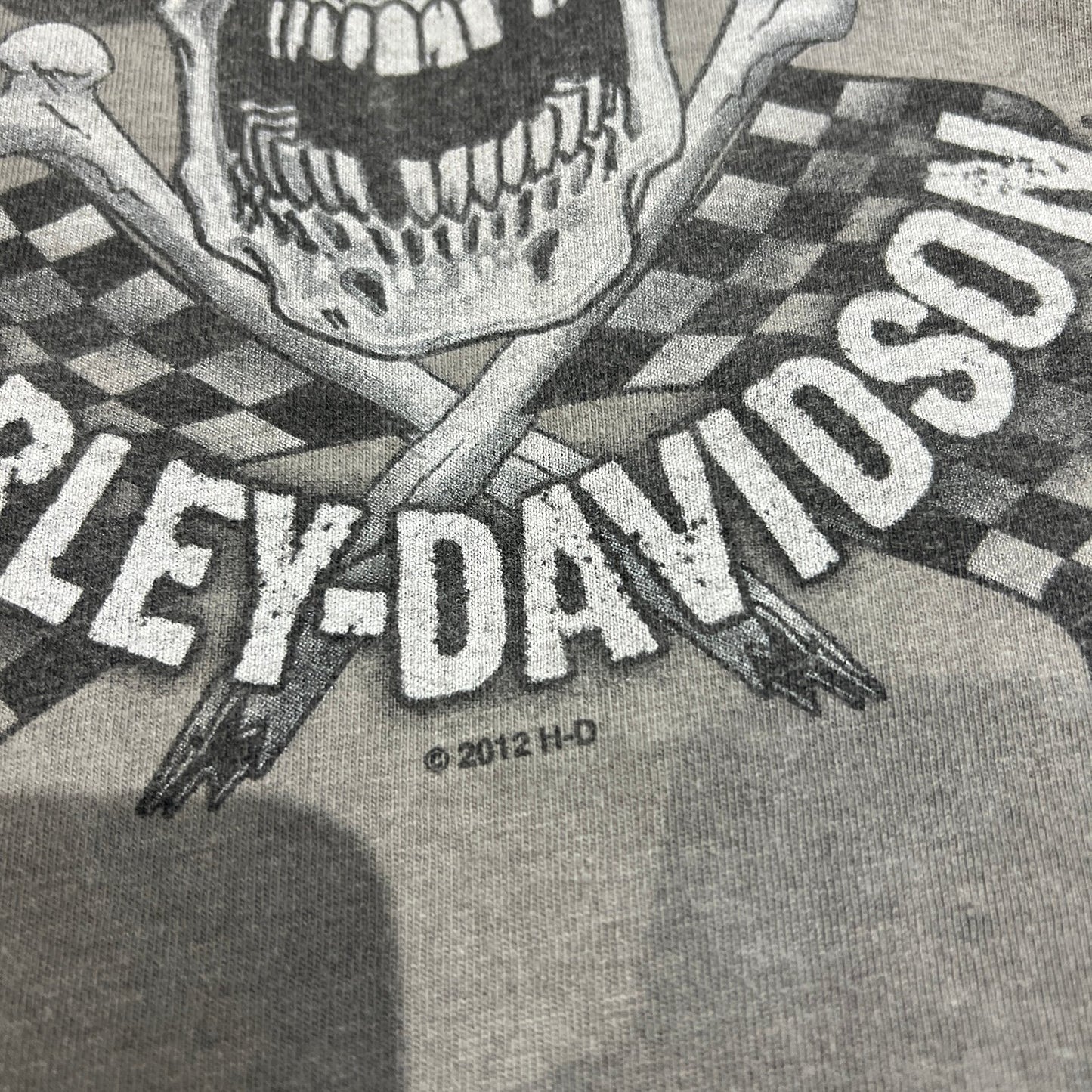 Harley Davidson Sleeveless Tank Top Shirt Mens 2XL XXL Gray Sioux Falls Skull