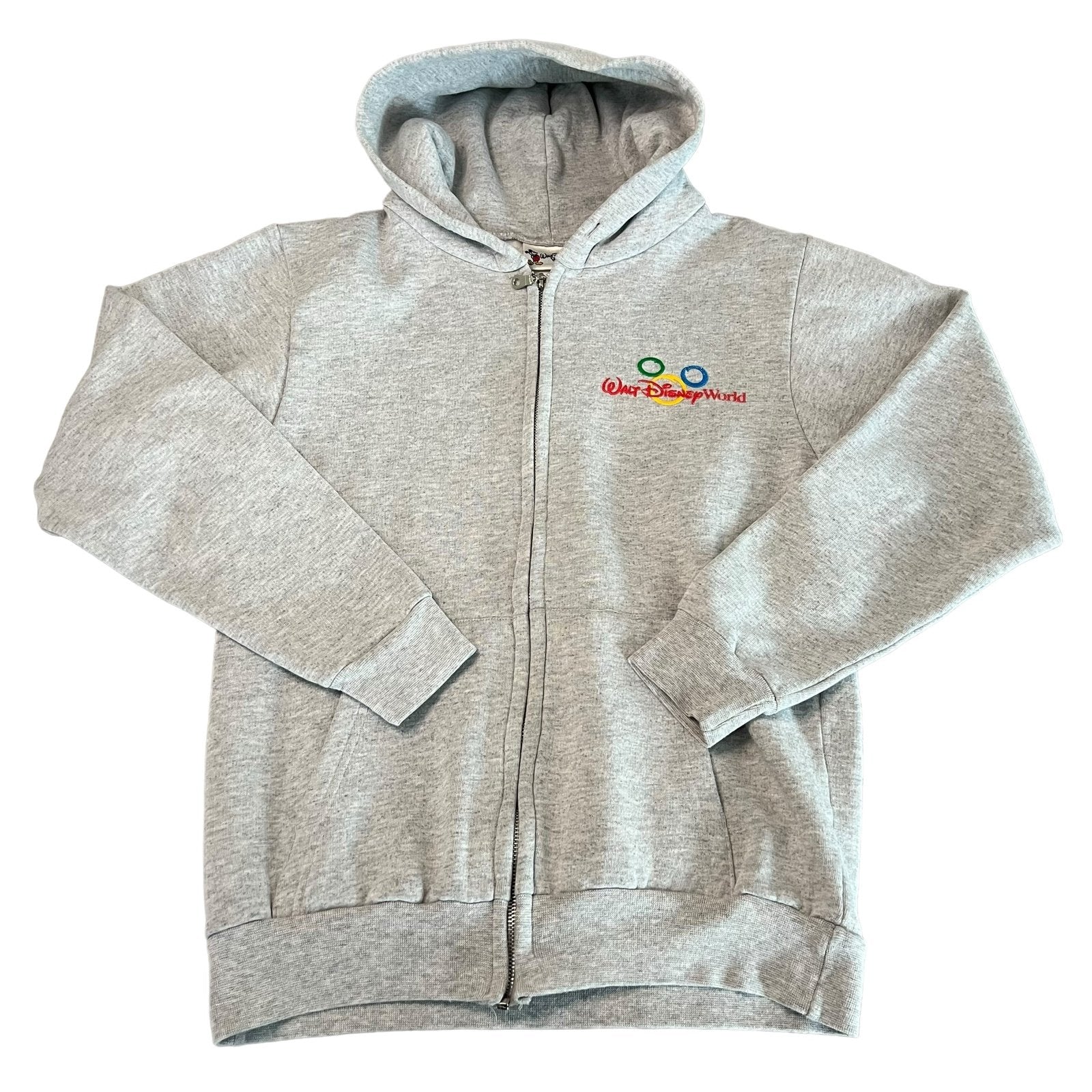 Walt Disney World Sweatshirt Hoodie Womans Small Gray Mickey Mouse Goo Neighborsgrid